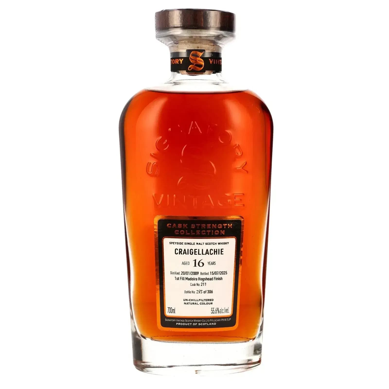 Craigellachie 16 Years Old 2009 Cask Strength Collection Signatory Vintage 211