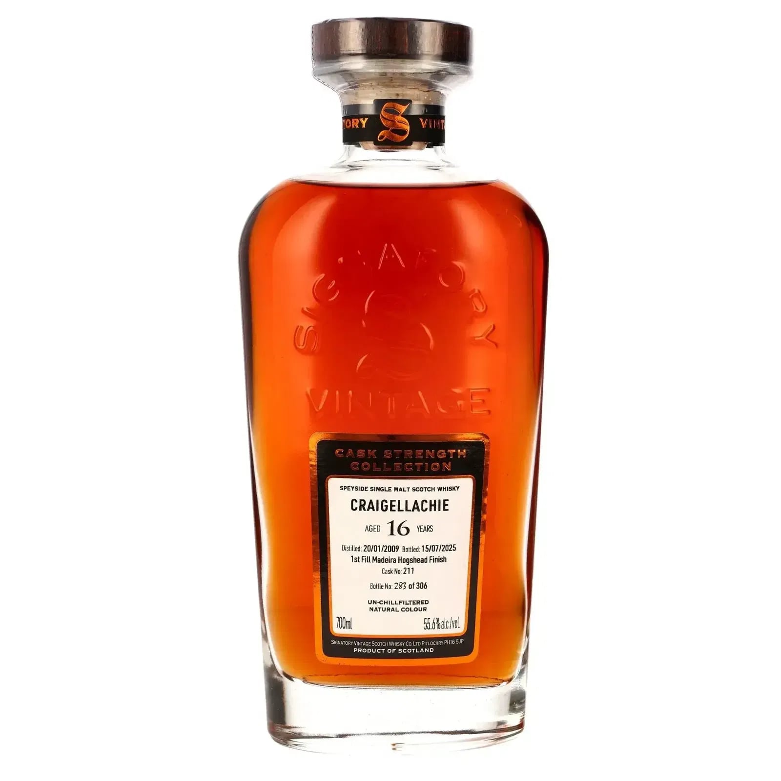 Craigellachie 16 Years Old 2009 Cask Strength Collection Signatory Vintage 211