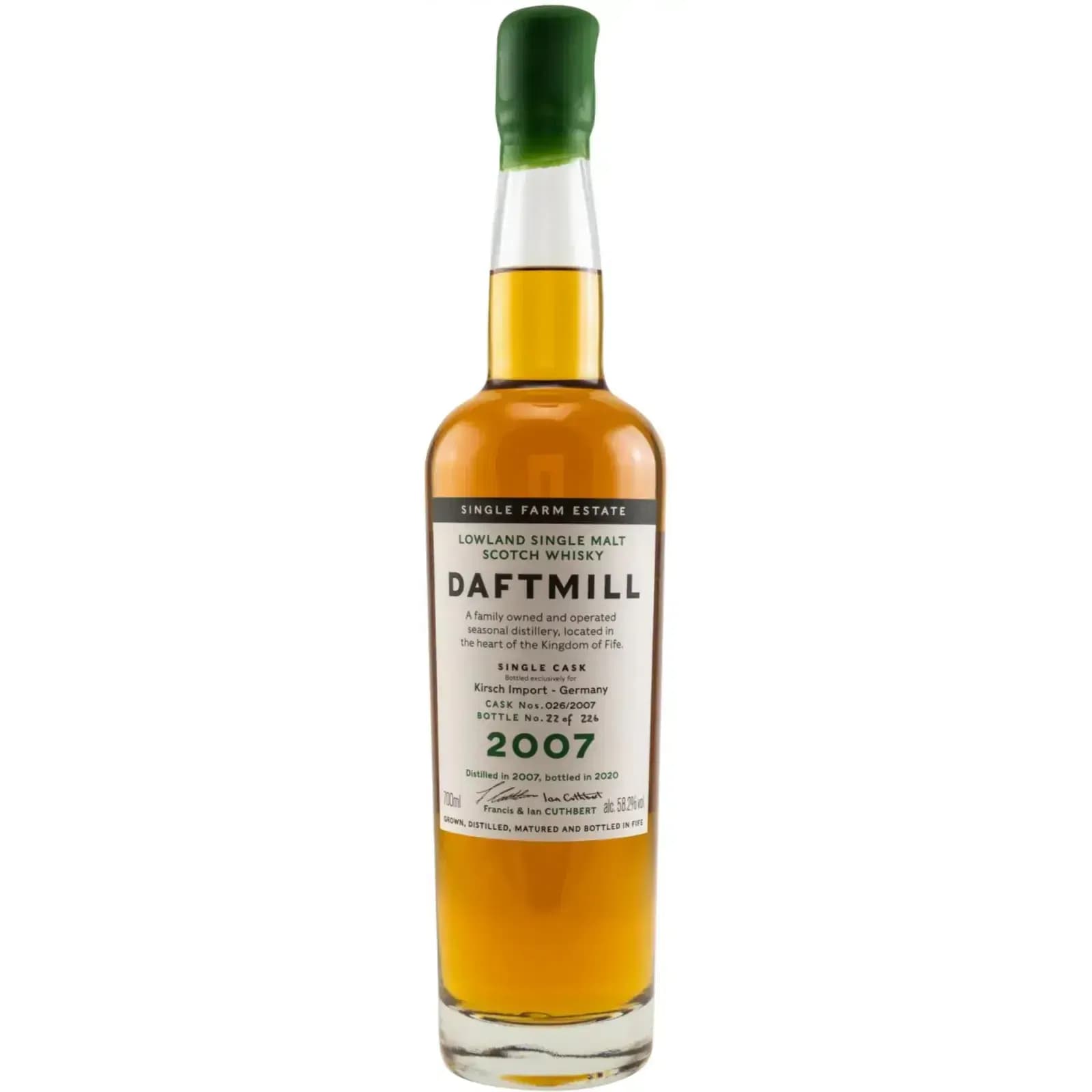 Daftmill 2007 Single Cask Nr.026/2007