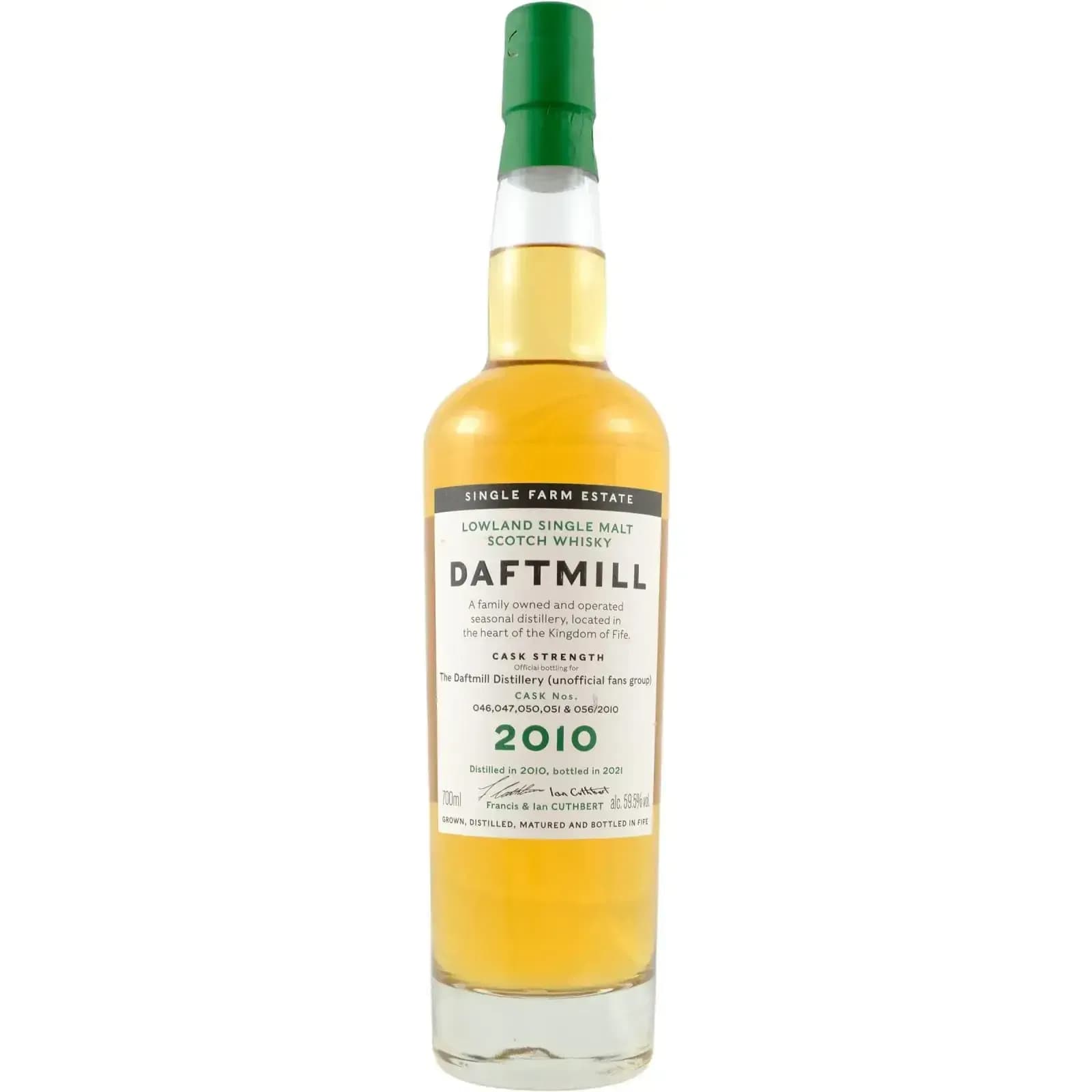 Daftmill 2010 Cask Strength Nr.46, 47, 50, 51, 56/2010