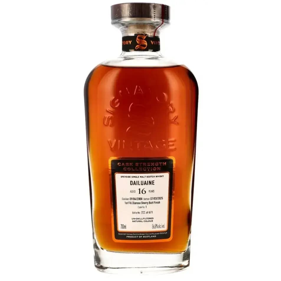 Dailuaine 16 Years Cask Strength Collection- Old Signatory Vintage Speyside