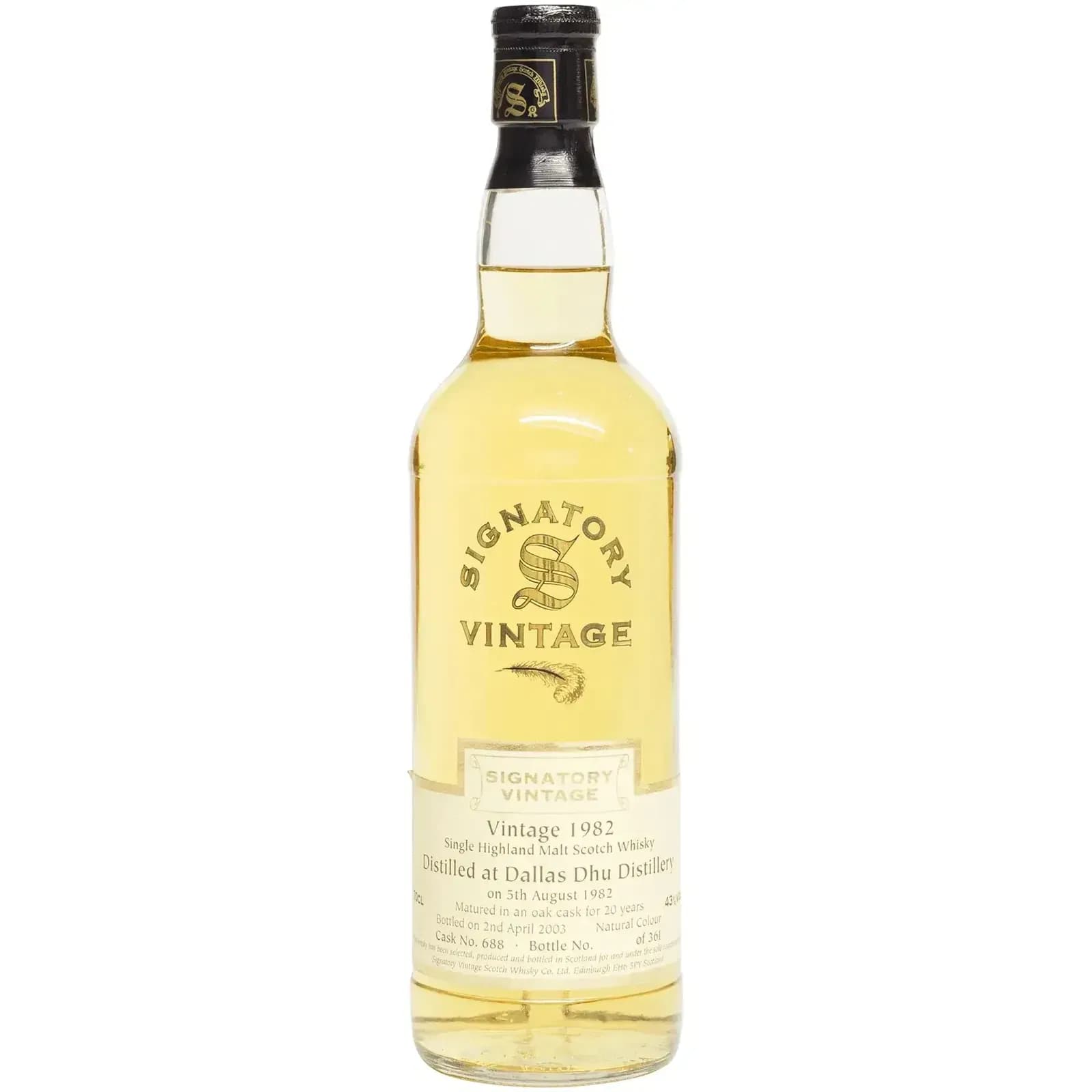Dallas Dhu 1982 Signatory Vintage Cask Nr.688