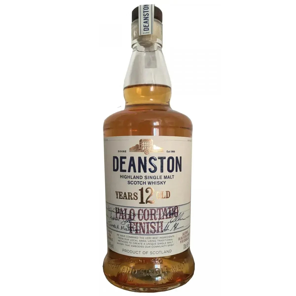 Deanston 12 Years Old Palo Cortado Finish Distillery Exclusive