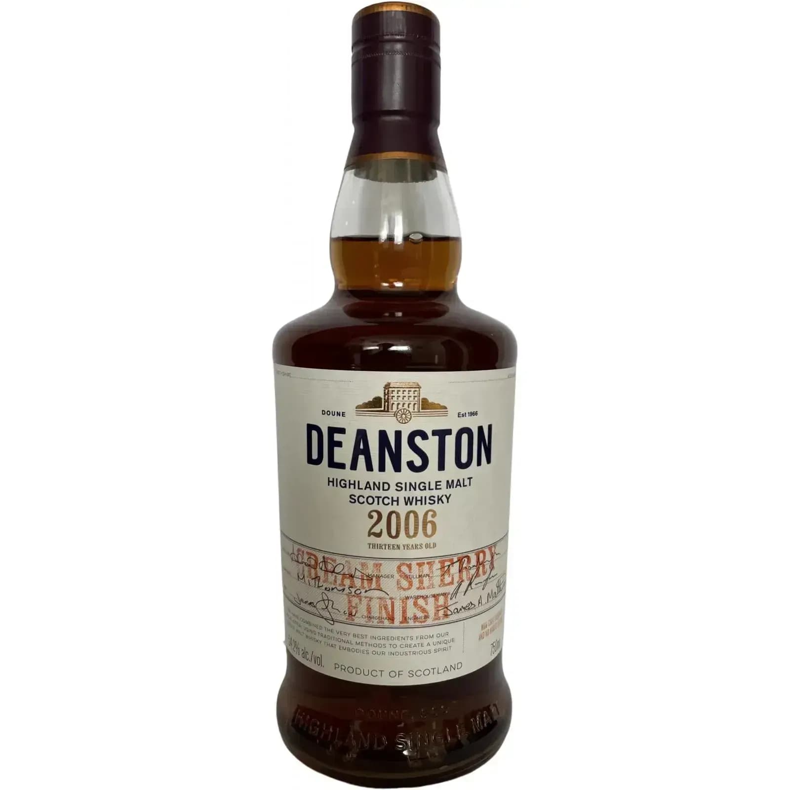 Deanston 13 Years Old 2006 Cream Sherry Finish
