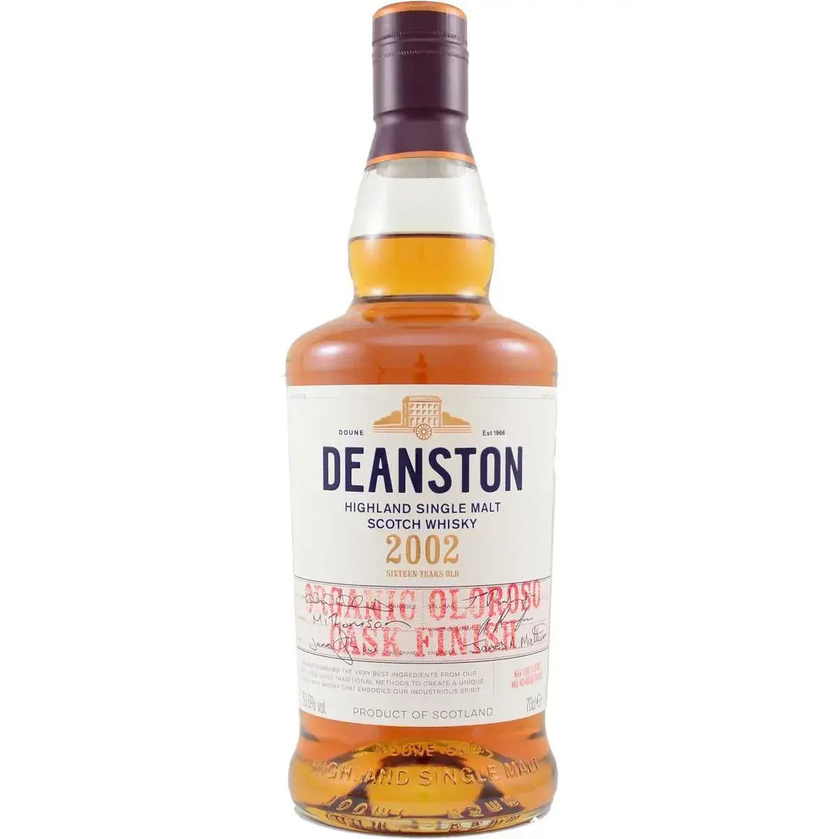 Deanston 16 Years Old 2002 Organic Oloroso Cask Finish