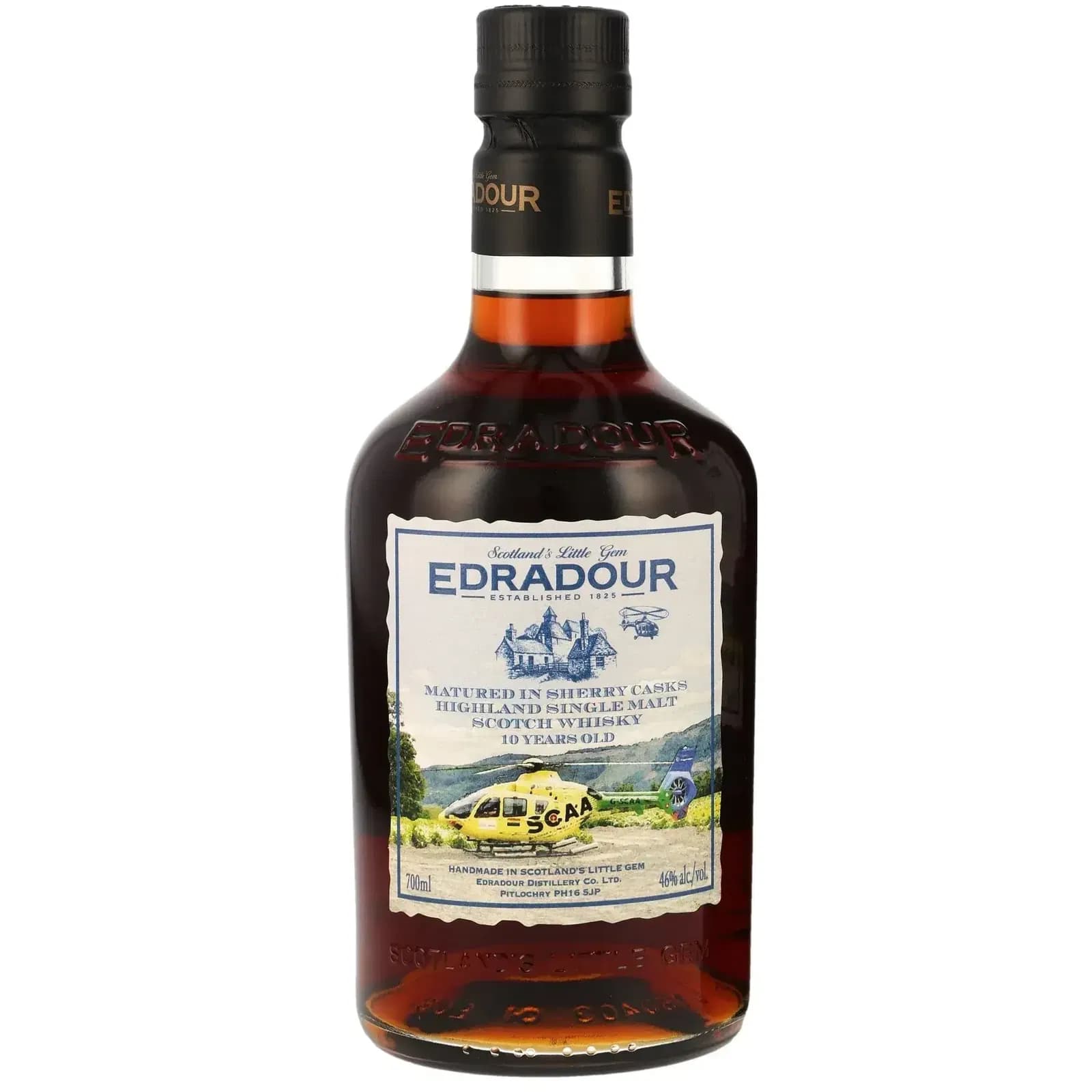 Edradour 10 Years Old 2013 Air Ambulance SCAA Charity Bottling