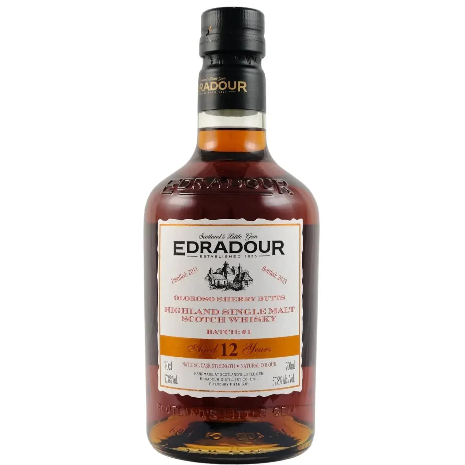 Edradour 12 Years Old 2011 Oloroso Sherry Butts Batch #1