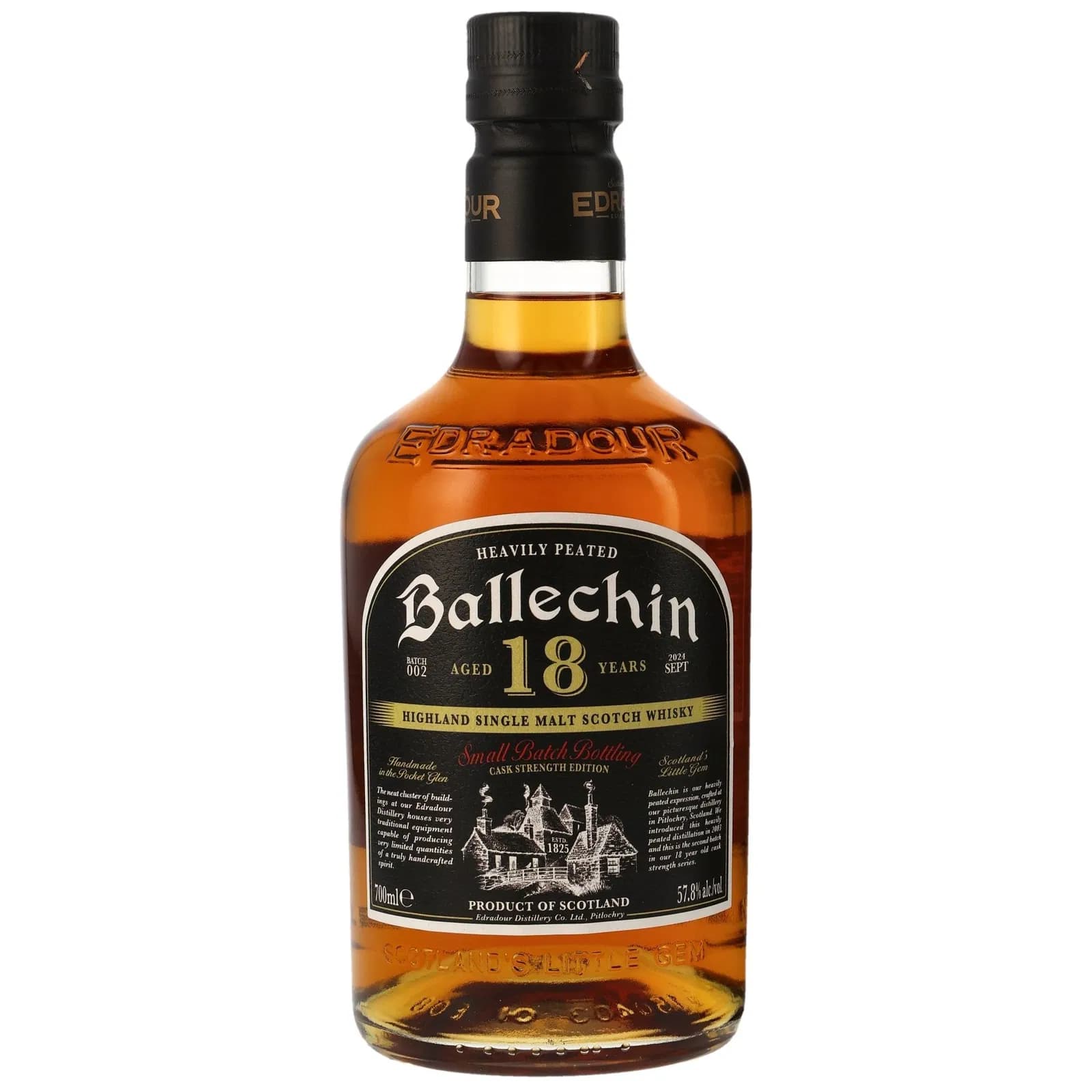 Edradour 18 Years Old 2006 Small Batch Bottling Cask Strength Edition Batch 2