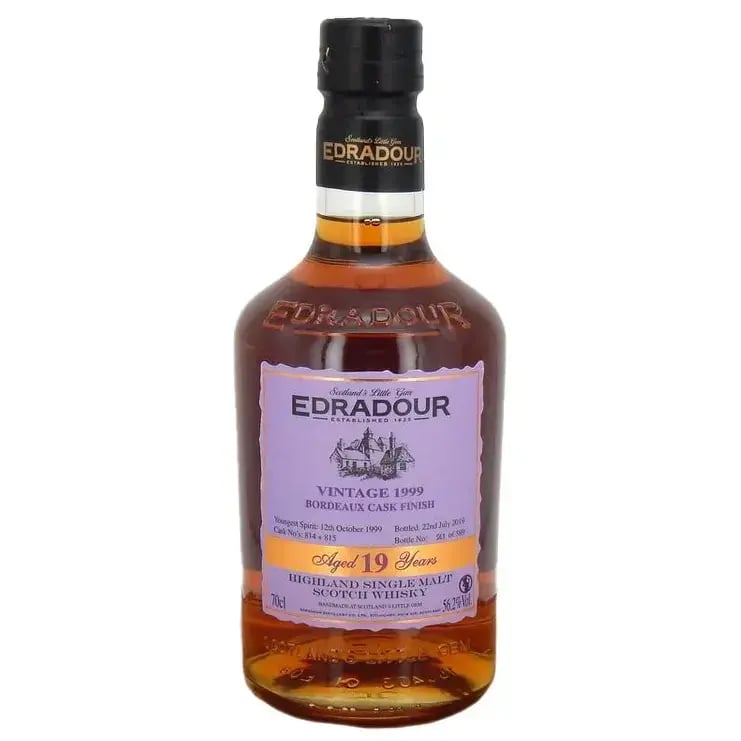 Edradour 19 Years Old 1999 Vintage Bordeaux Cask Finish 814+815