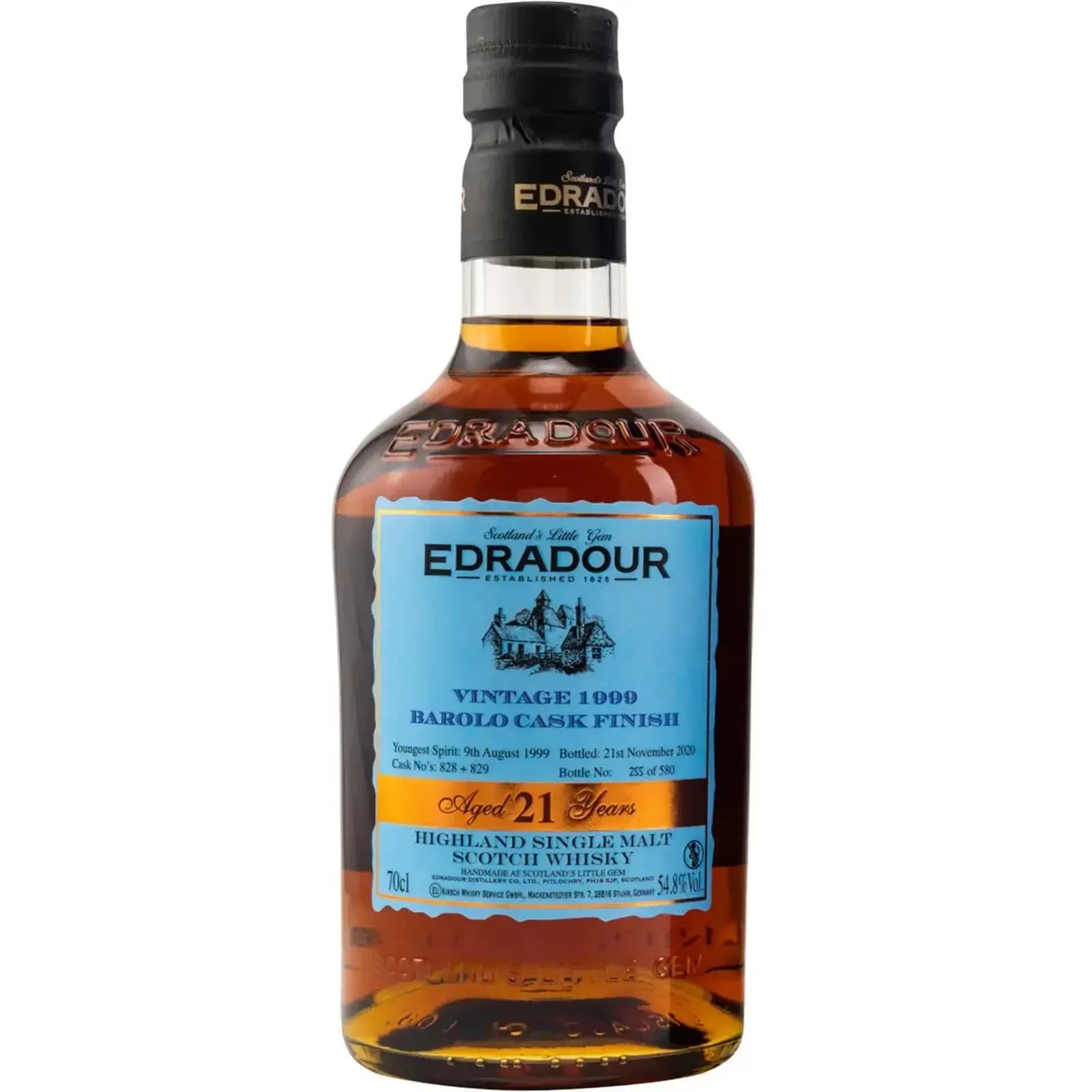 Edradour 21 Years Old 1999 Vintage Barolo Cask Finish 828+829