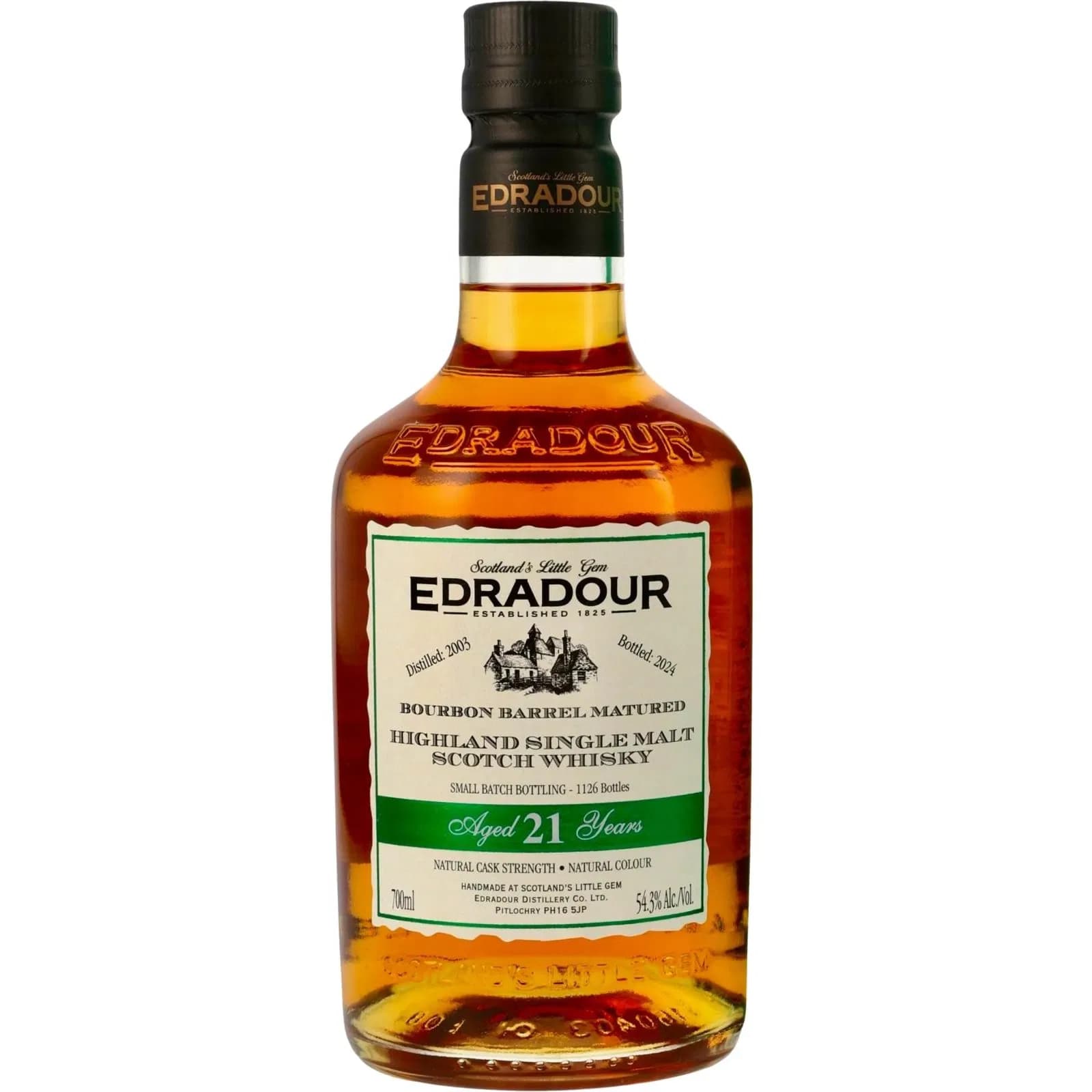 Edradour 21 Years Old 2003 Cask Strenght Bourbon Barrels