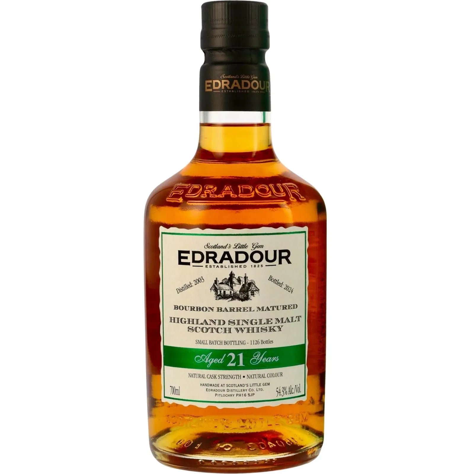 Edradour 21 Years Old 2003 Cask Strenght Bourbon Barrels