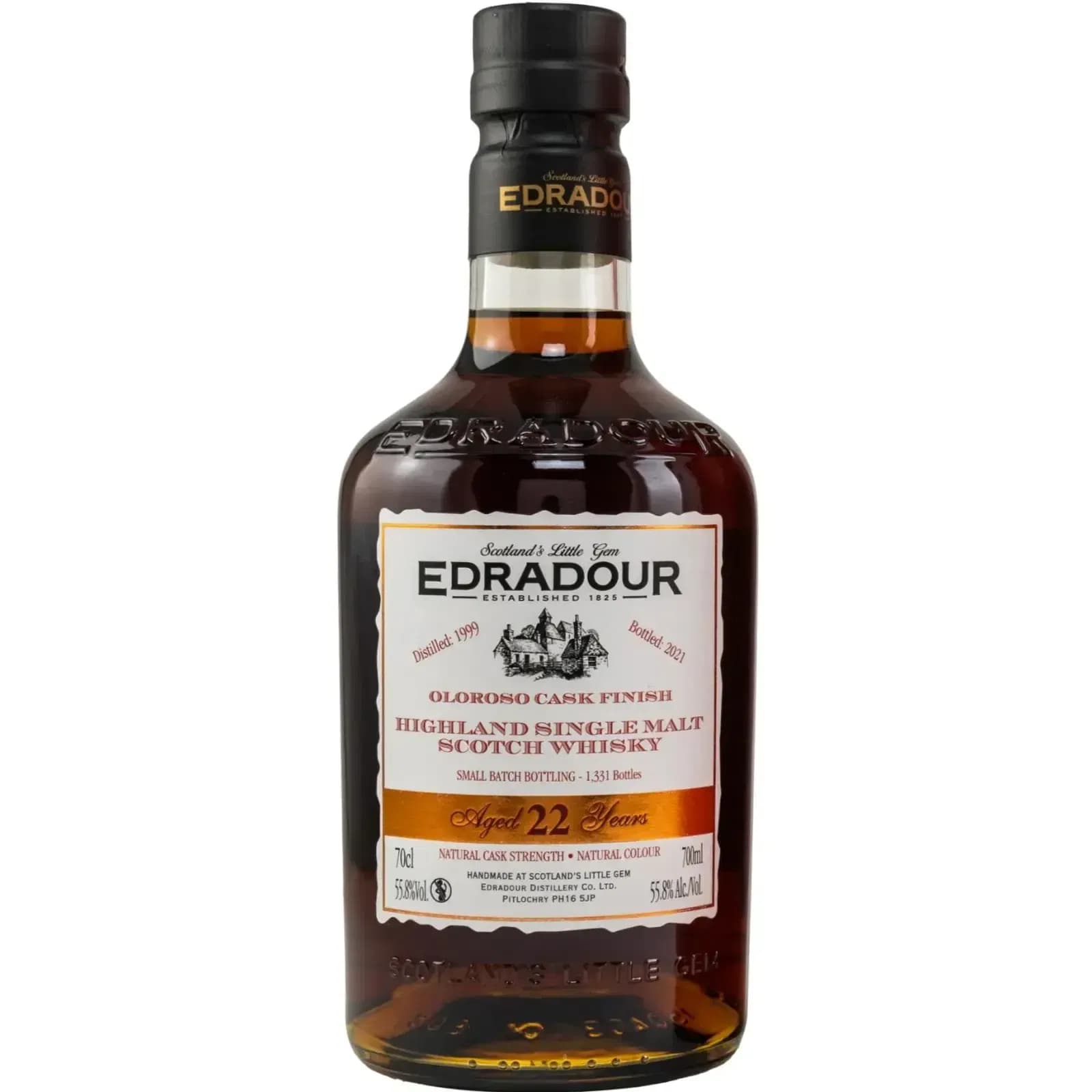 Edradour 22 Years Old 1999 Oloroso Cask Finish 1331