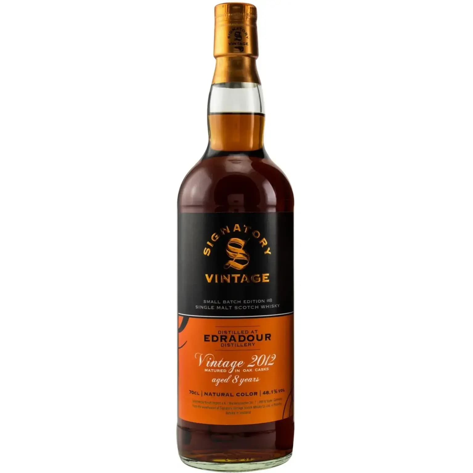 Edradour 8 Years Old 2012 Small Batch Edition #8 Signatory Vintage