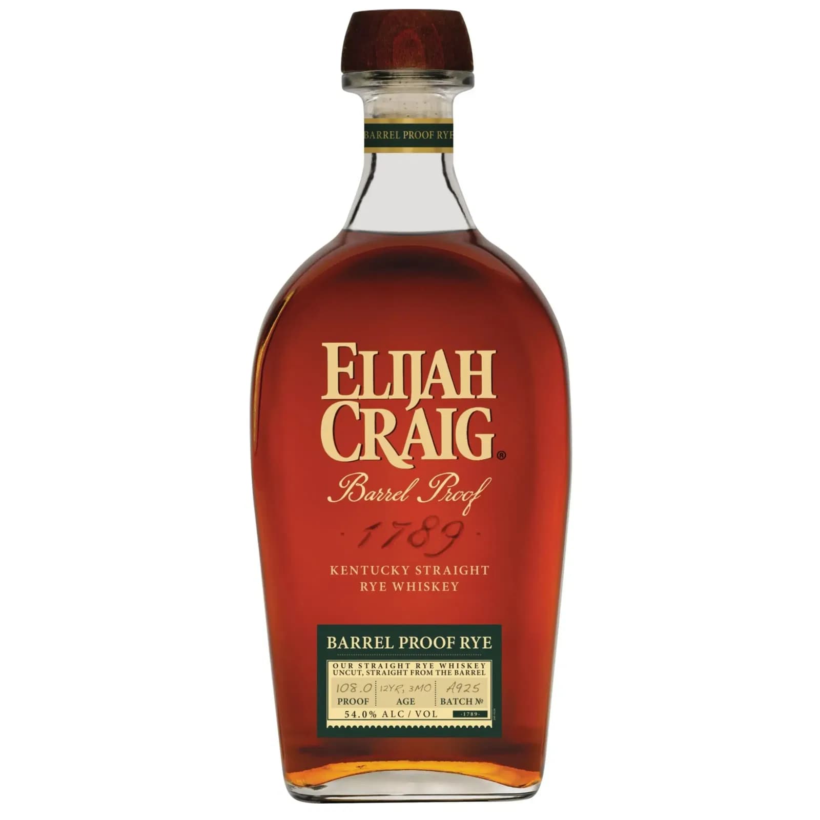 Elijah Craig 12 Years Old Barrel Proof 75 cl Batch Nr.925