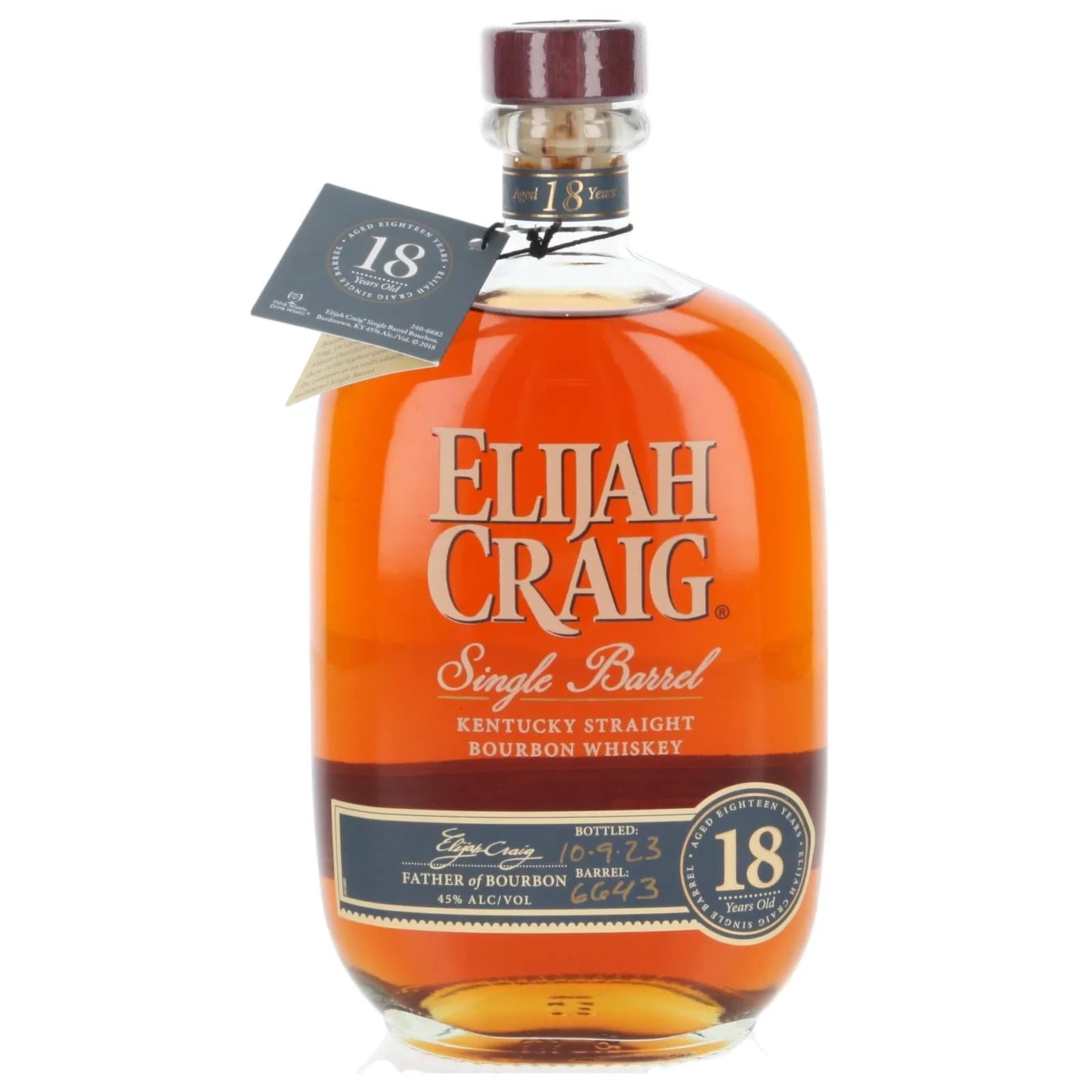 Elijah Craig 18 Years Old