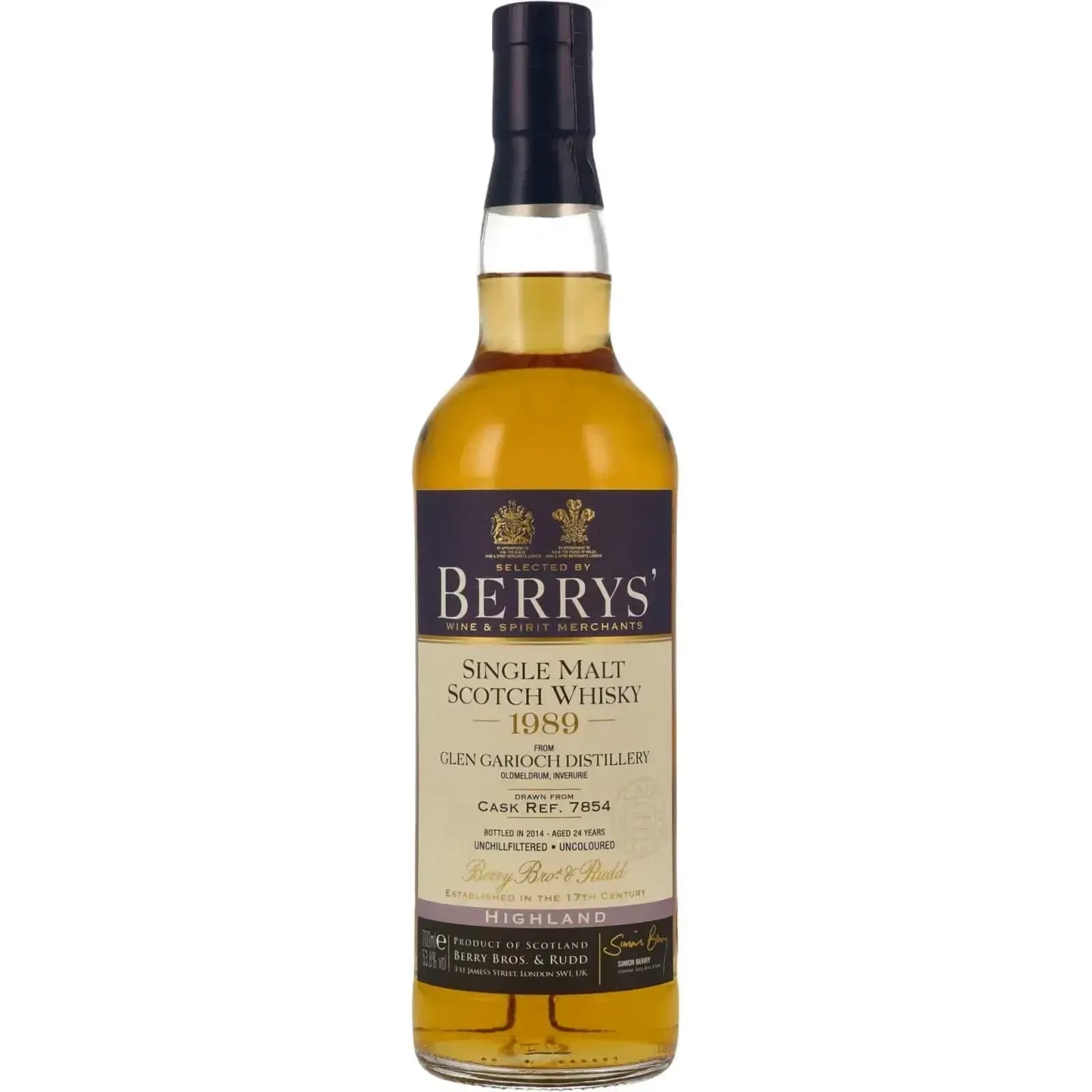 Glen Garioch 24 Years Old 1989 Berrys Berry Bros & Rudd 7854