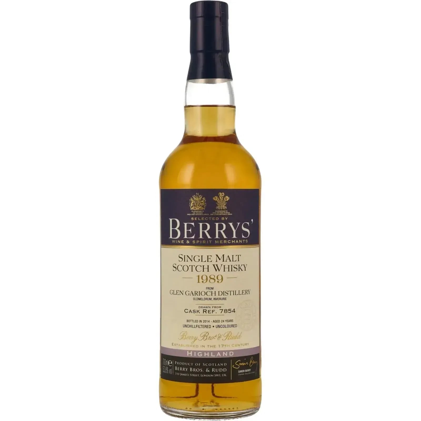 Glen Garioch 24 Years Old 1989 Berrys Berry Bros & Rudd 7854