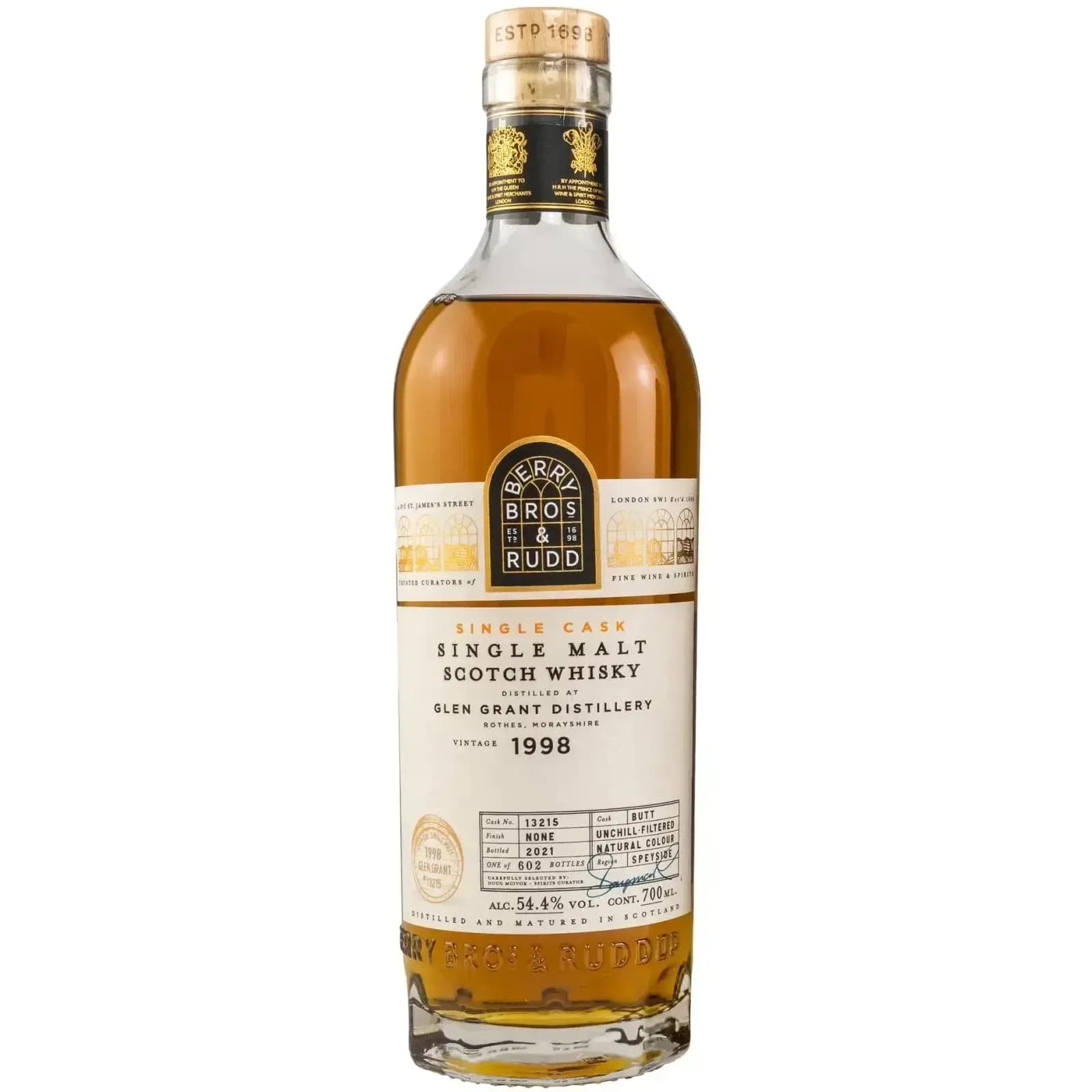 Glen Grant 23 Years Old 1998 Single Cask Berry Bros & Rudd 13215