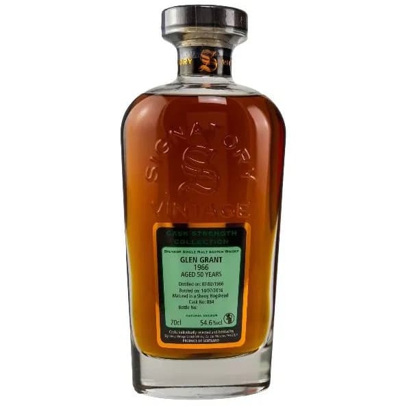 Glen Grant 50 Years Old 1966 Sherry Hogshead Signature Rare Release Signatory Vintage