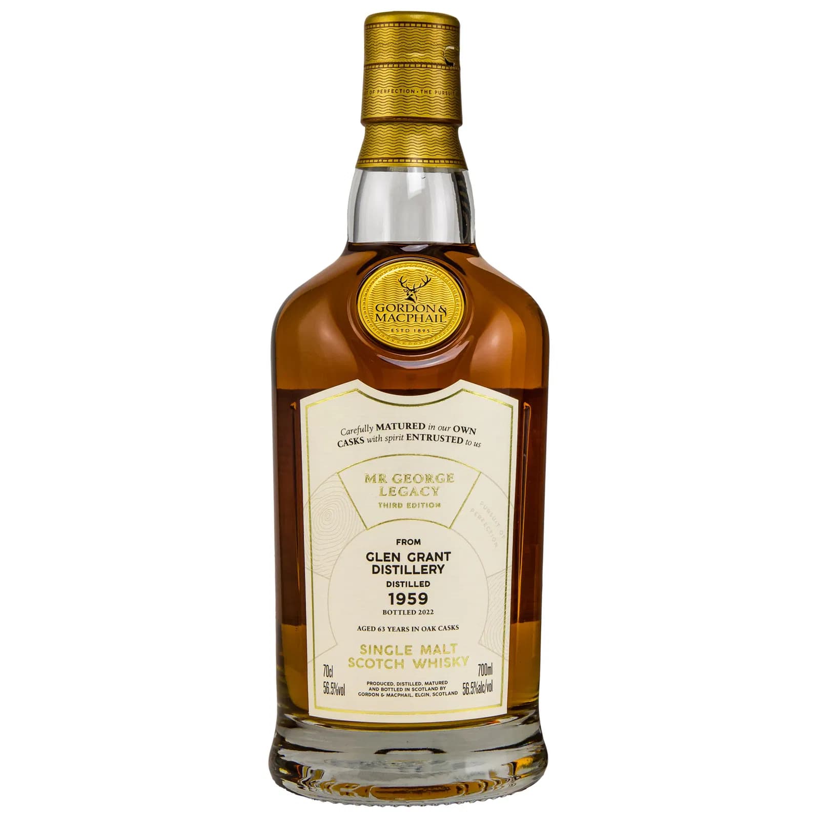 Glen Grant 63 Years Old 1959 Mr. George Legacy Gordon & MacPhail 3665