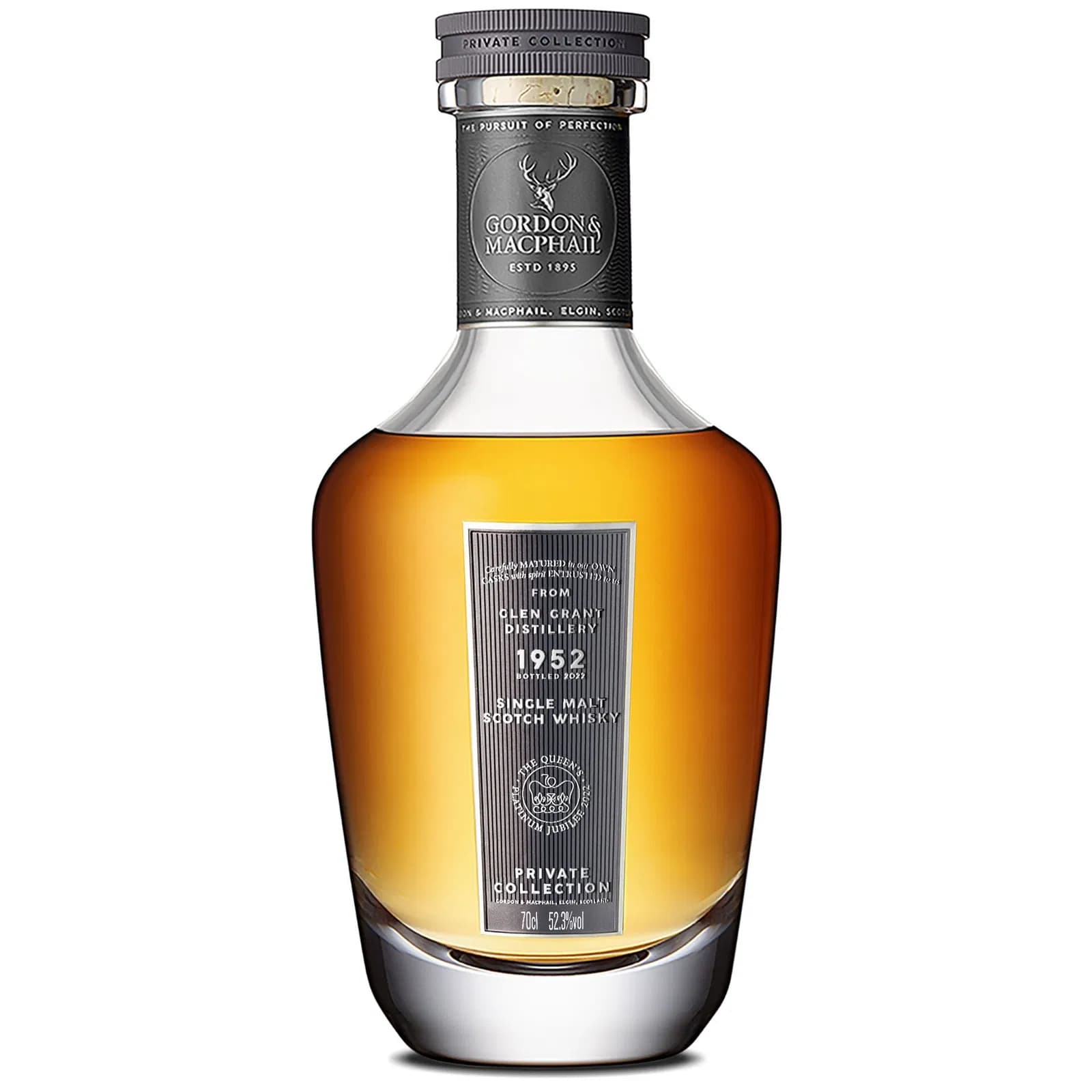 Glen Grant 70 Years Old 1952 Private Collection Queen Elizabeth II Platinum Jubilee Gordon & MacPhail