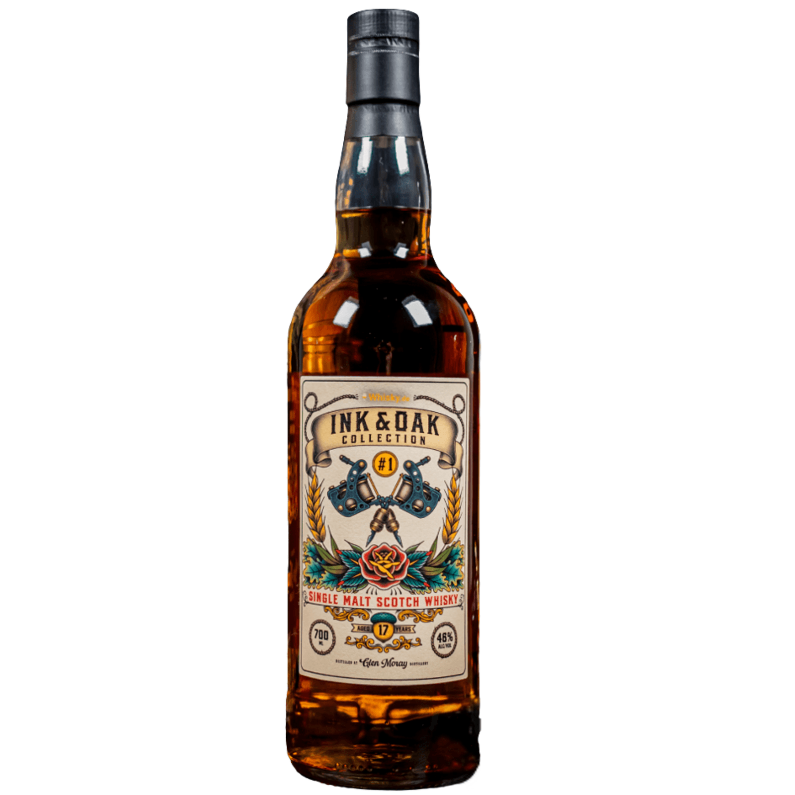 Glen Moray 17 Years Old Ink & Oak Collection