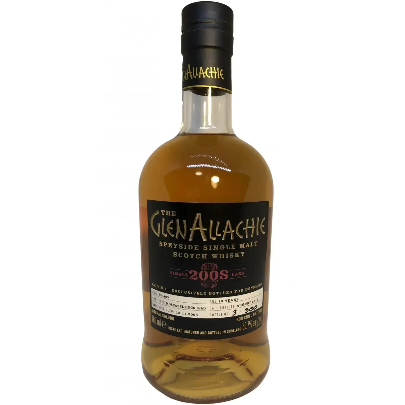 Glenallachie 10 Years Old 2008 Single Cask Cask Nr.407