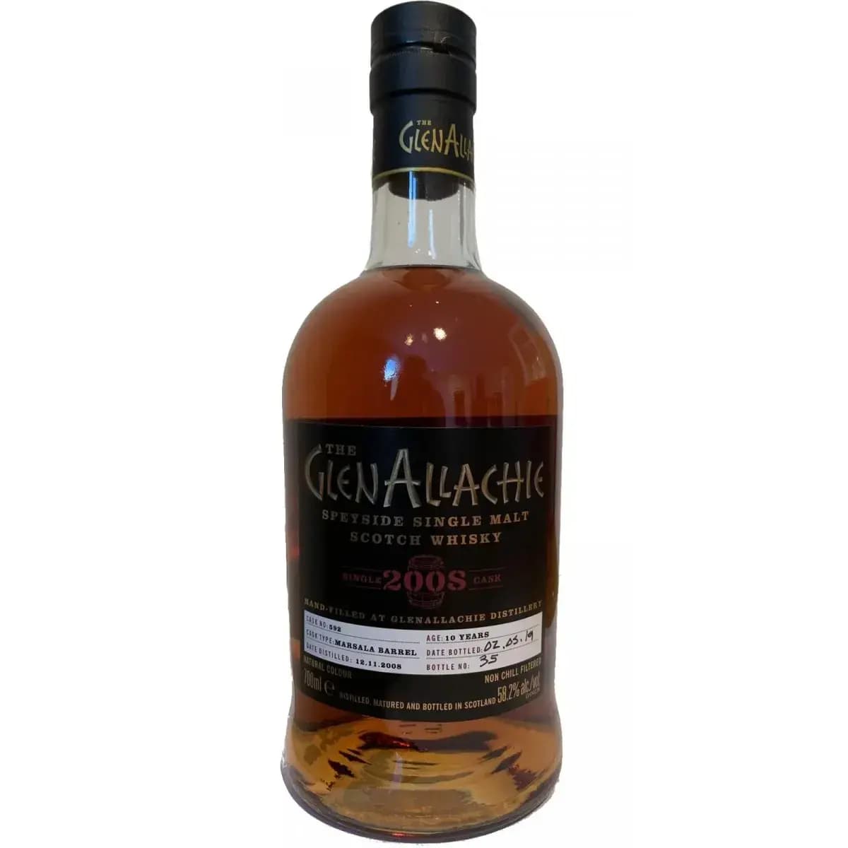 Glenallachie 10 Years Old 2008 Single Cask Cask Nr.592