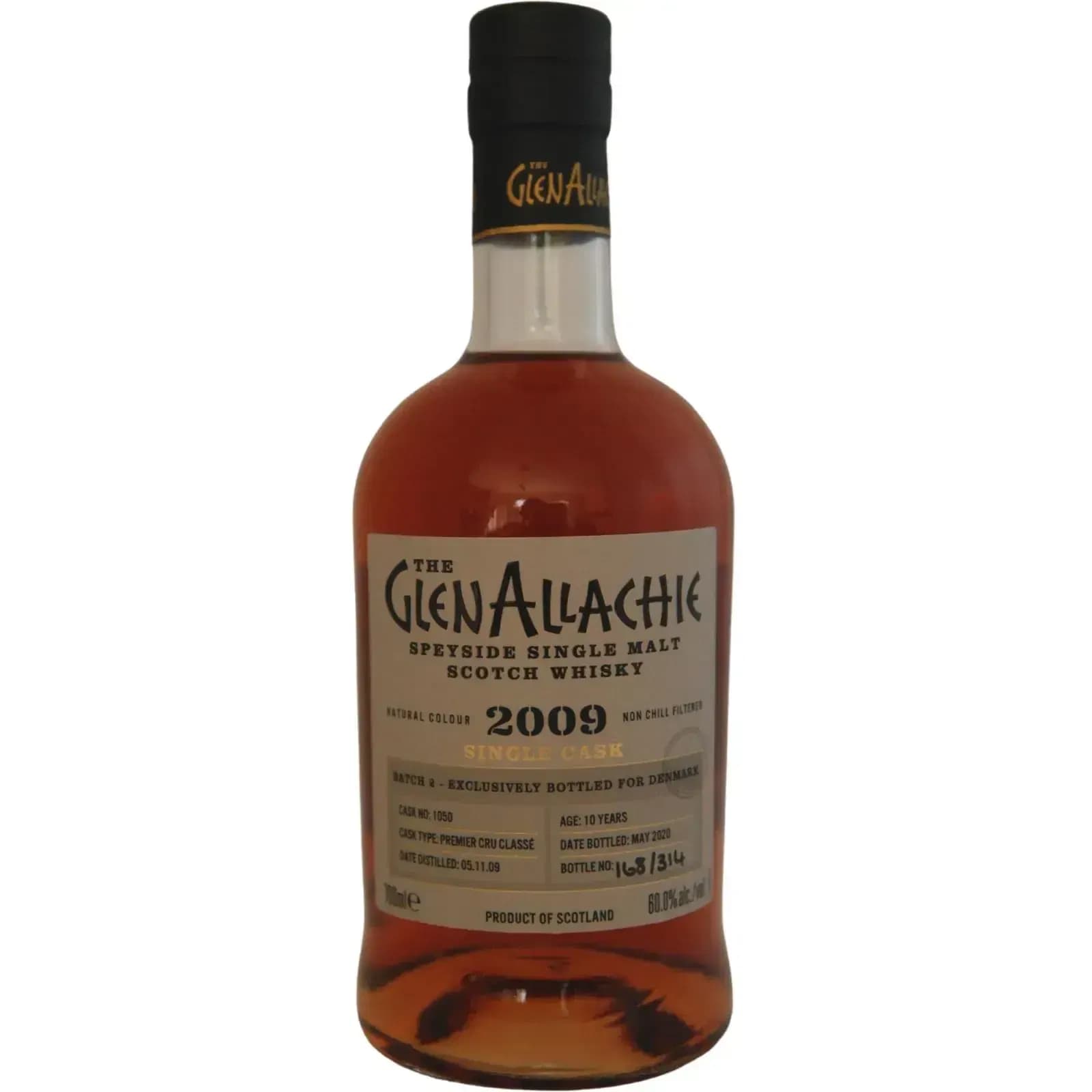 Glenallachie 10 Years Old 2009 Single Cask Cask Nr.1050