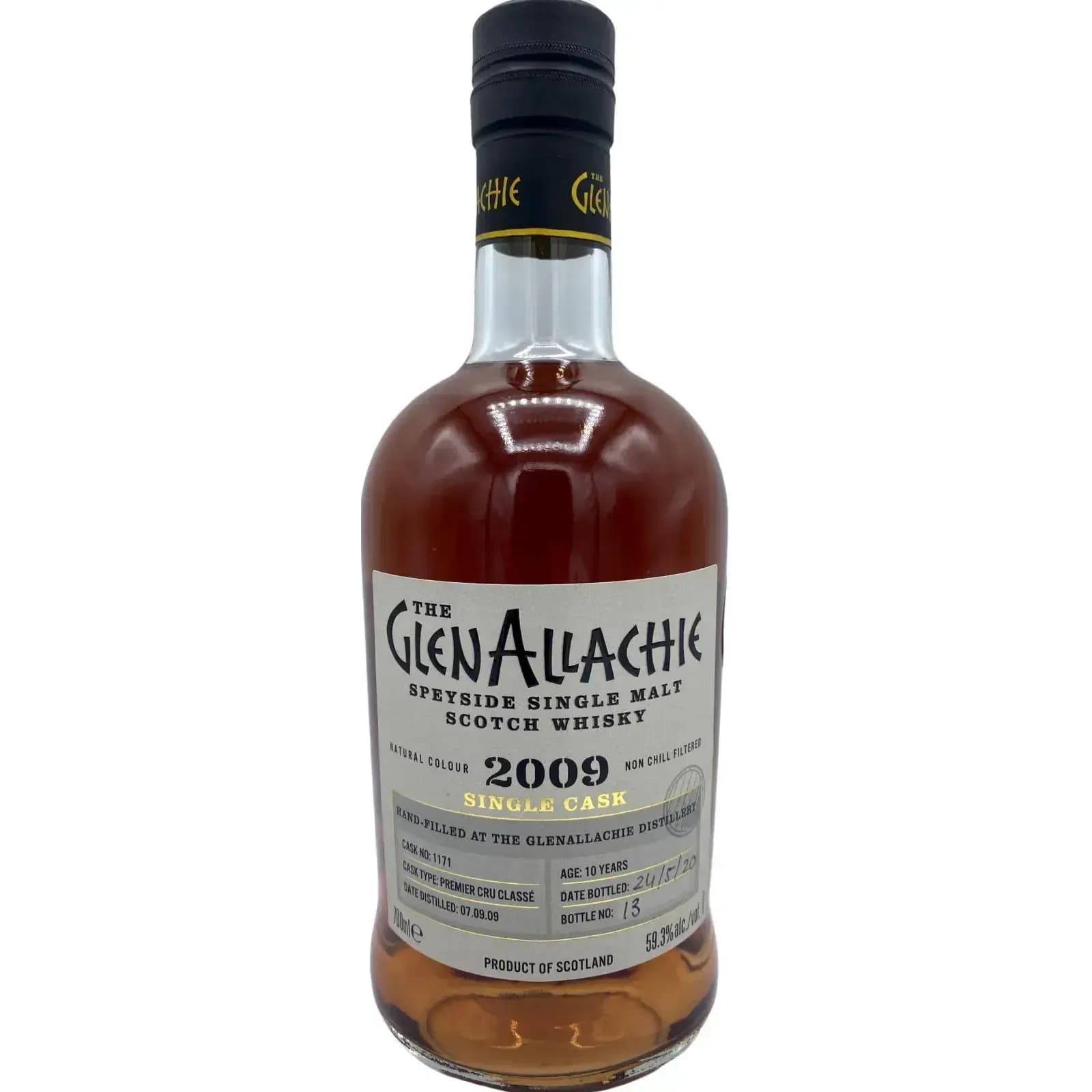 Glenallachie 10 Years Old 2009 Single Cask Cask Nr.1171