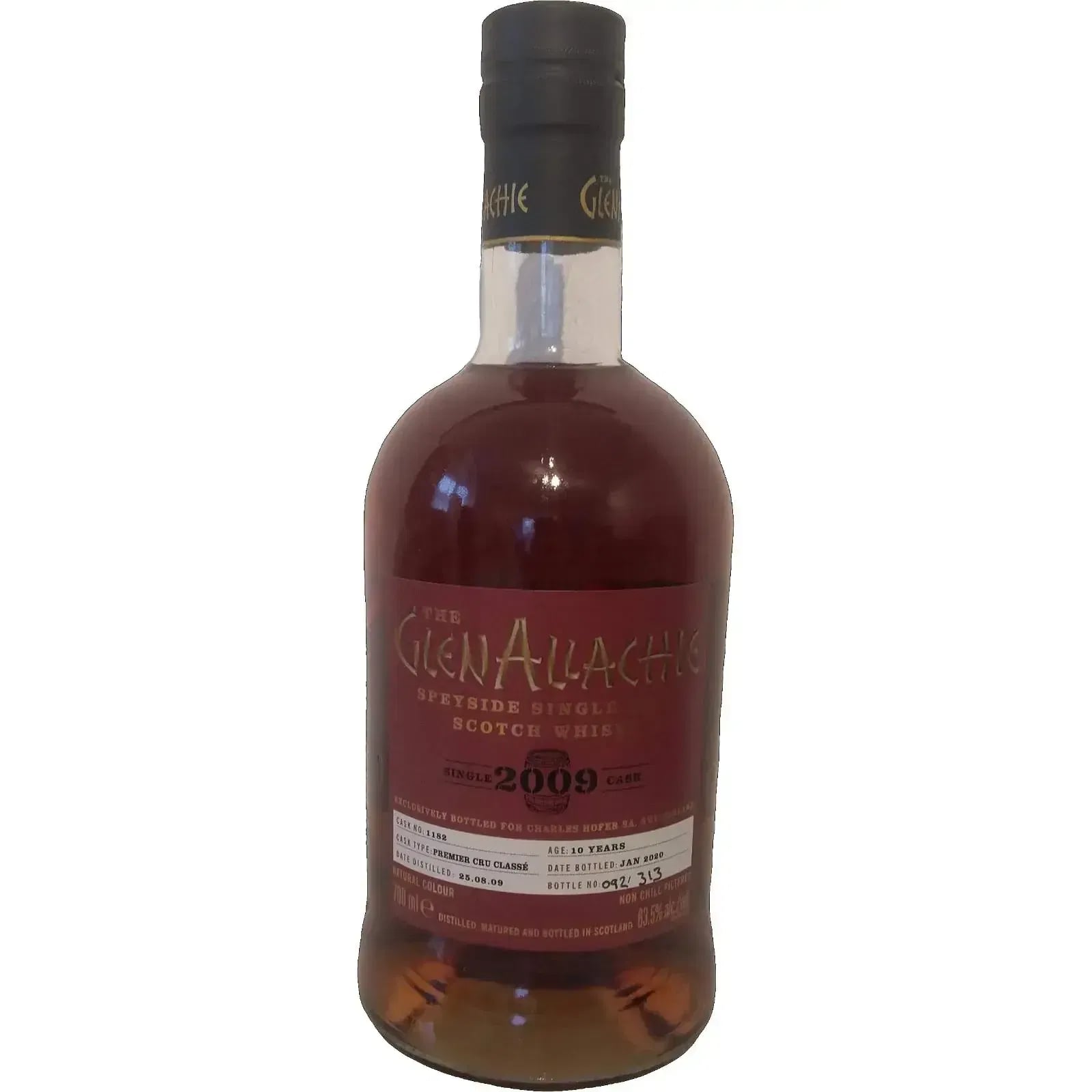 Glenallachie 10 Years Old 2009 Single Cask Cask Nr.1182