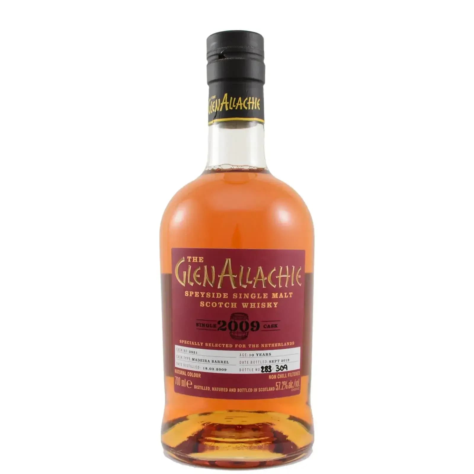 Glenallachie 10 Years Old 2009 Single Cask Cask Nr.3821