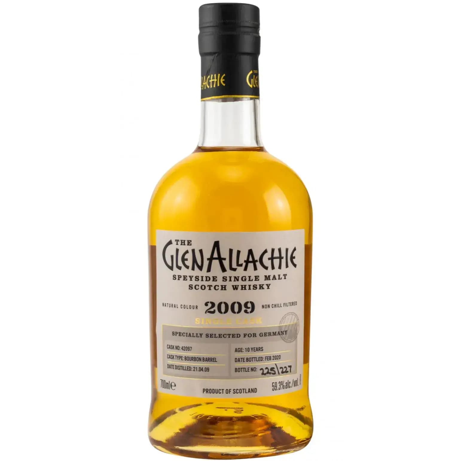 Glenallachie 10 Years Old 2009 Single Cask Cask Nr.42097
