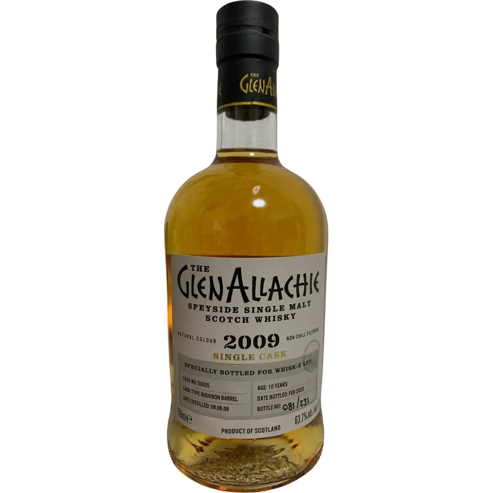 Glenallachie 10 Years Old 2009 Single Cask Cask Nr.50935