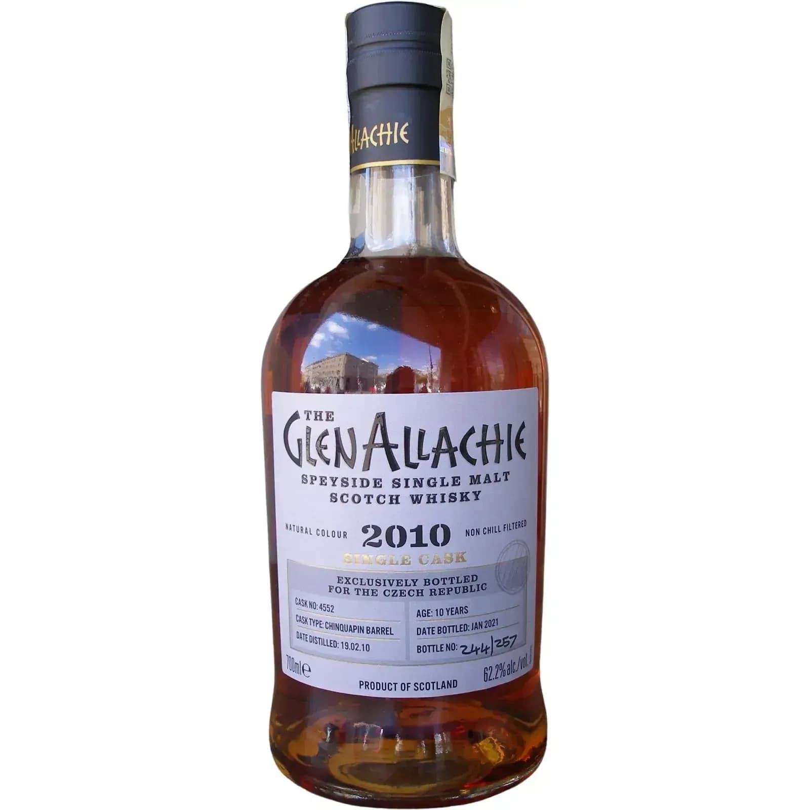 Glenallachie 10 Years Old 2010 Single Cask Cask Nr.4552
