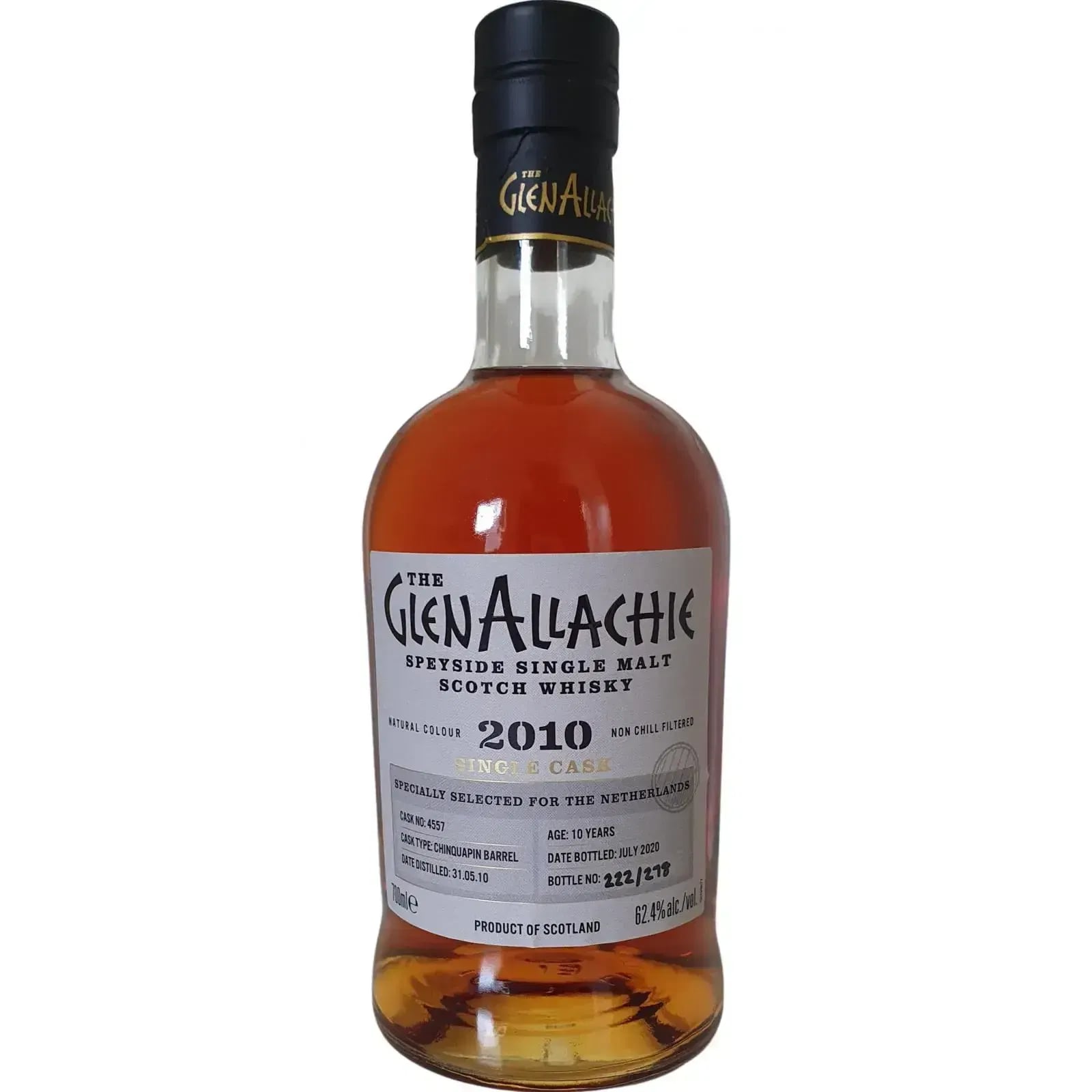 Glenallachie 10 Years Old 2010 Single Cask Cask Nr.4557