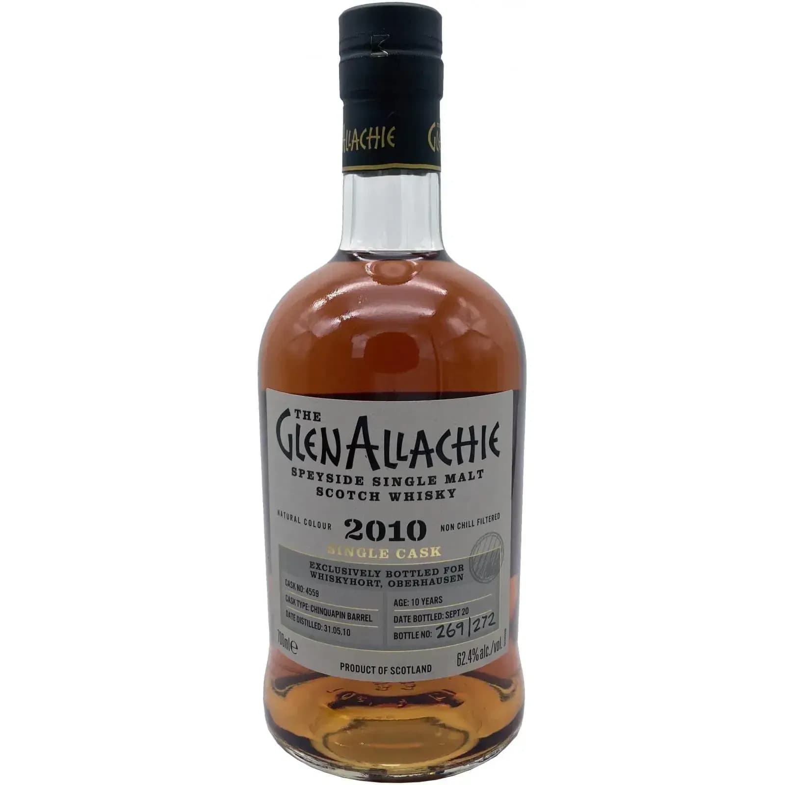 Glenallachie 10 Years Old 2010 Single Cask Cask Nr.4559