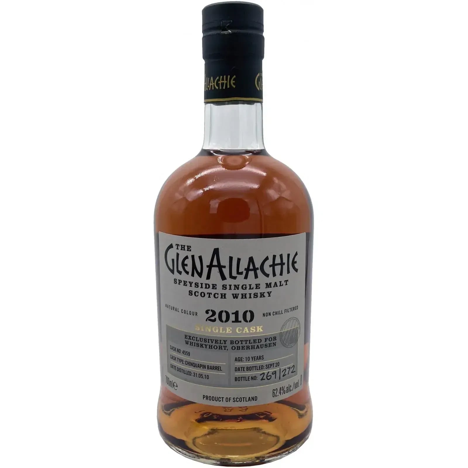 Glenallachie 10 Years Old 2010 Single Cask Cask Nr.4559