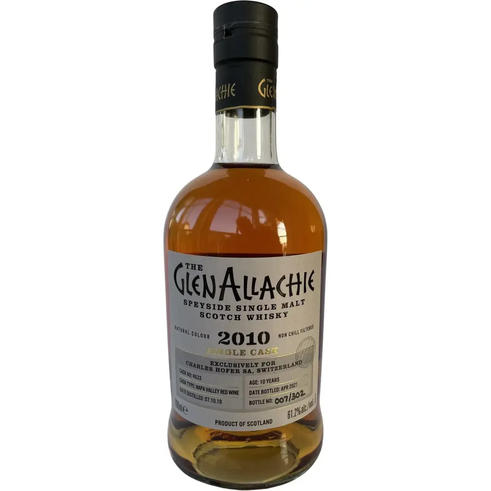 Glenallachie 10 Years Old 2010 Single Cask Cask Nr.4633