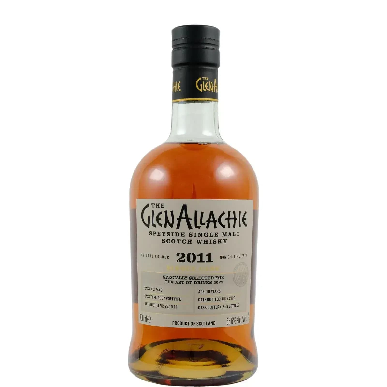 Glenallachie 10 Years Old 2011 Single Cask Cask Nr.7446