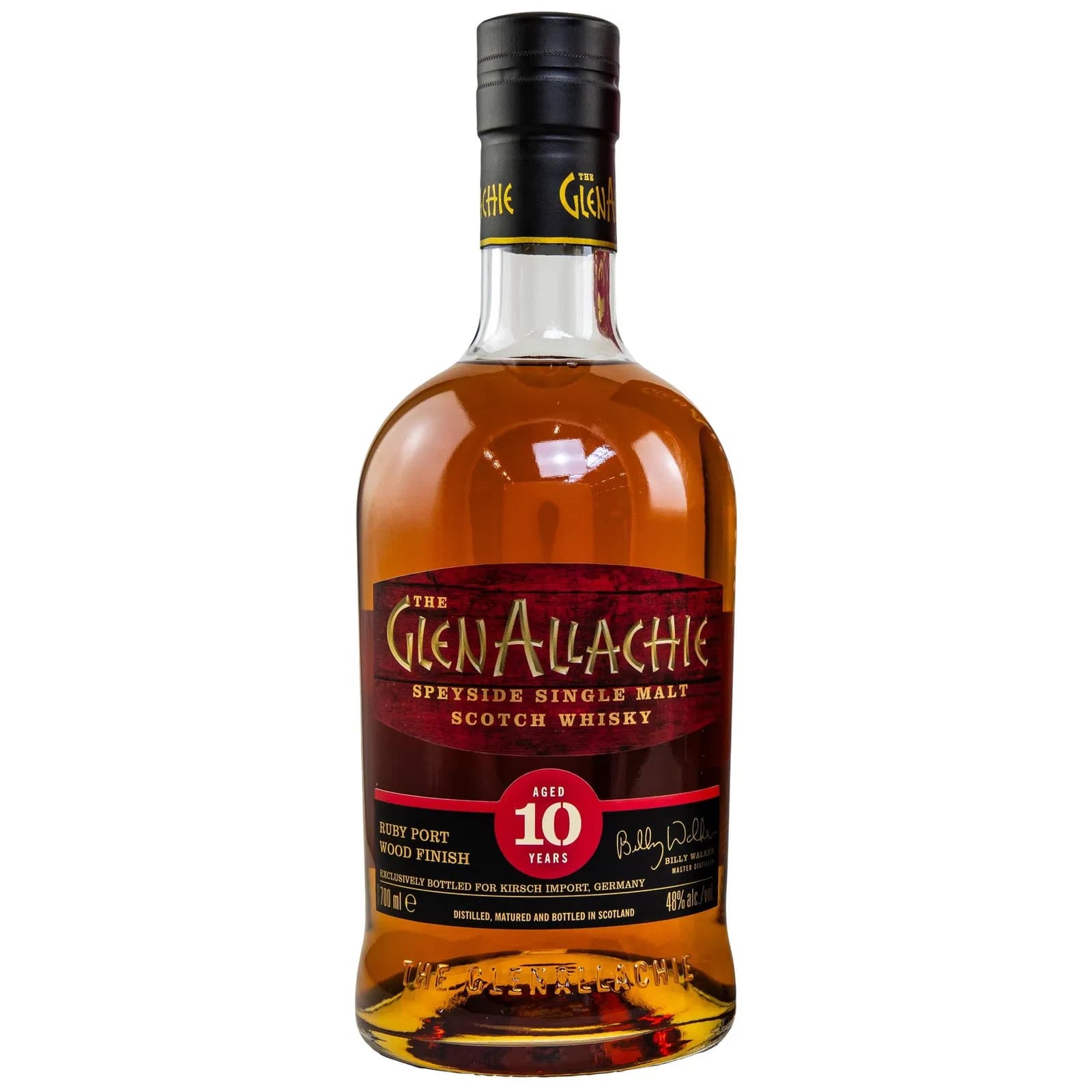 GlenAllachie 10 Years Old Ruby Port Wood Finish