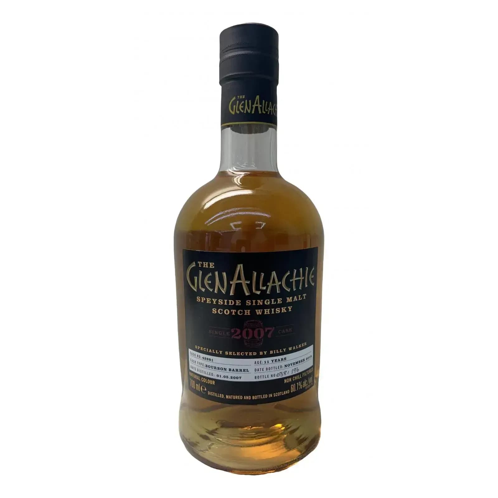 Glenallachie 11 Years Old 2007 Single Cask Cask Nr.42981