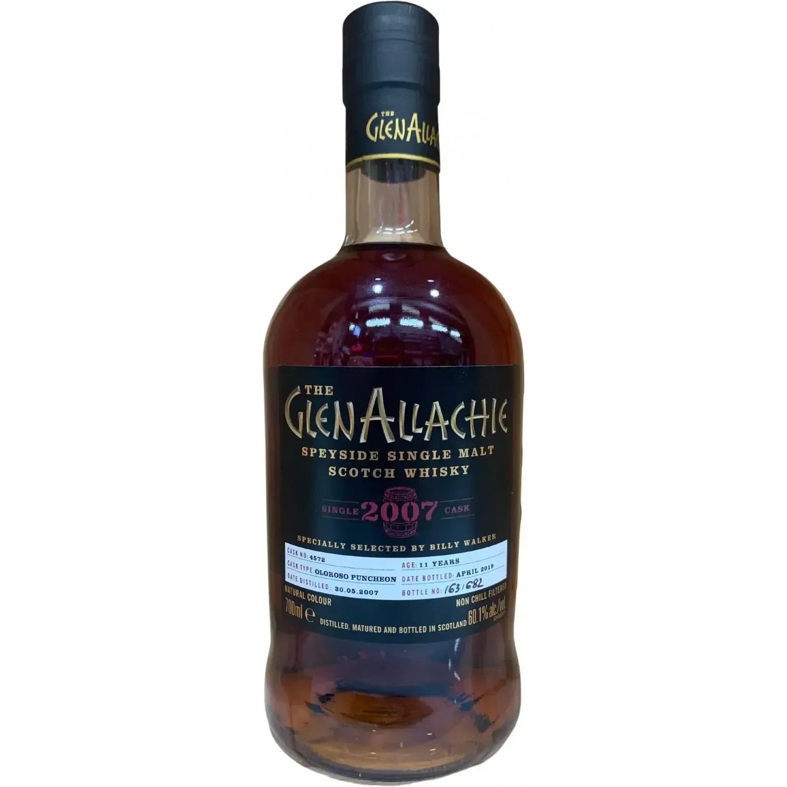 Glenallachie 11 Years Old 2007 Single Cask Cask Nr.4572