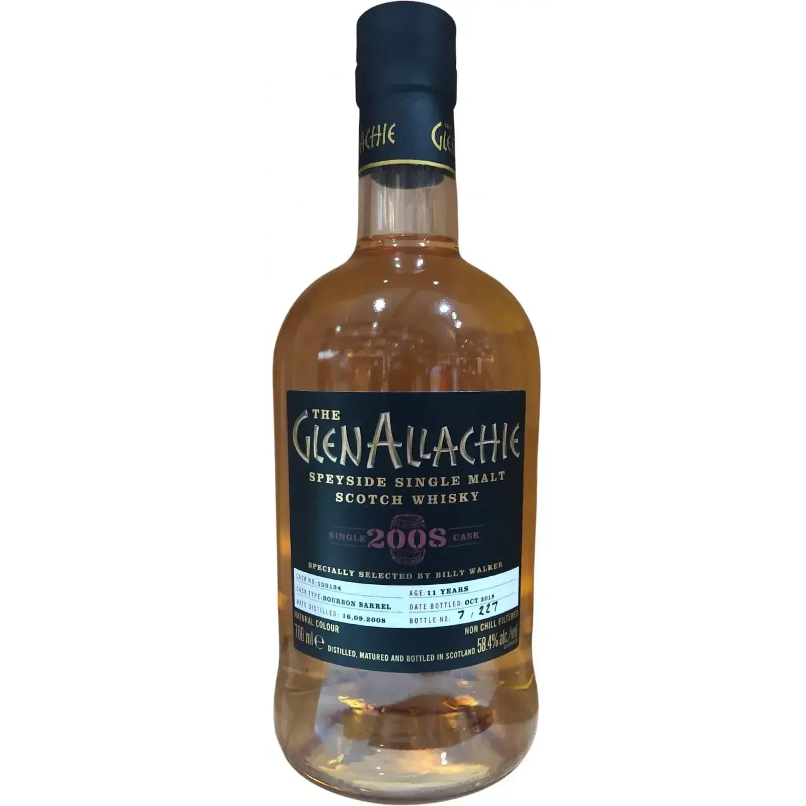 Glenallachie 11 Years Old 2008 Single Cask Cask Nr.103134