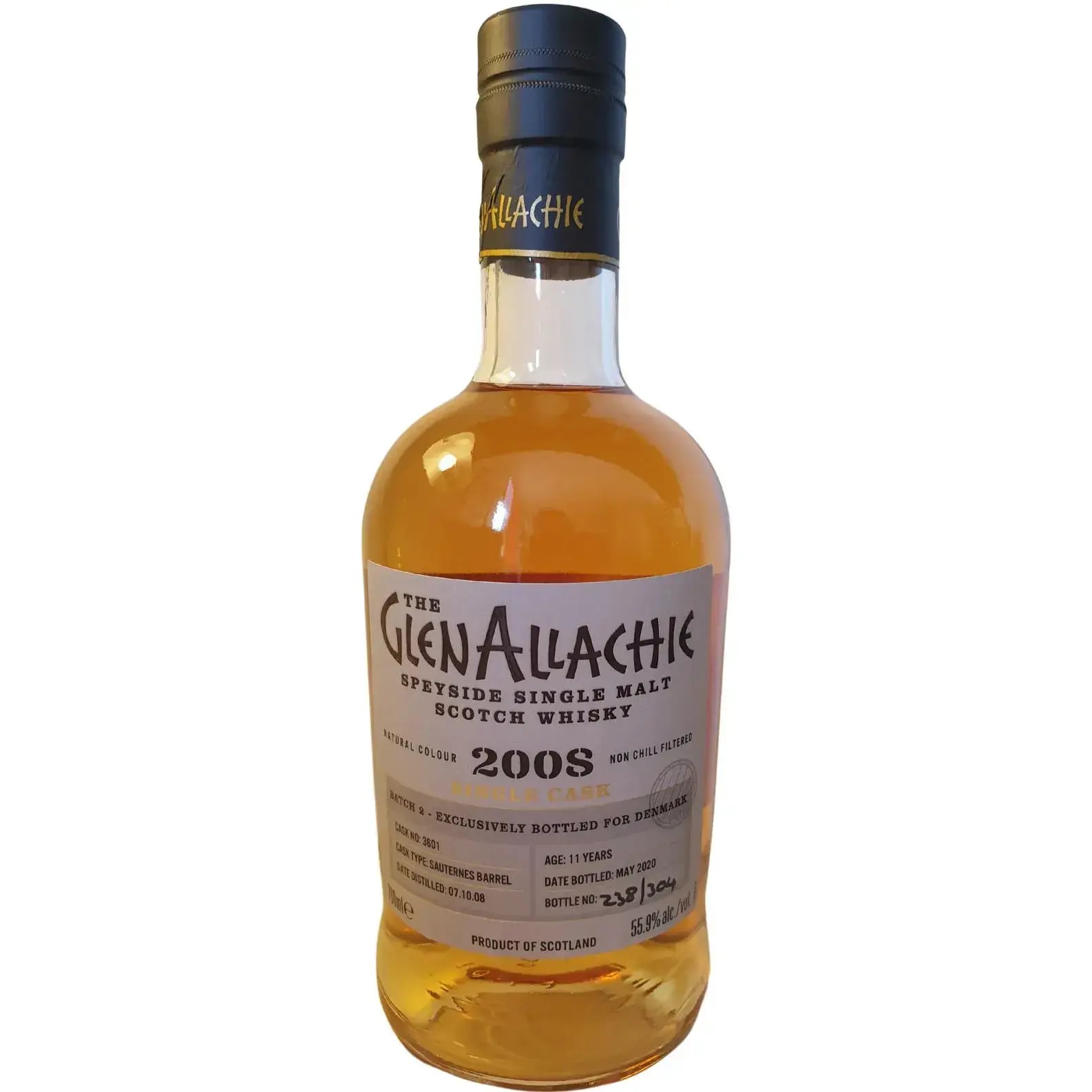Glenallachie 11 Years Old 2008 Single Cask Cask Nr.3601
