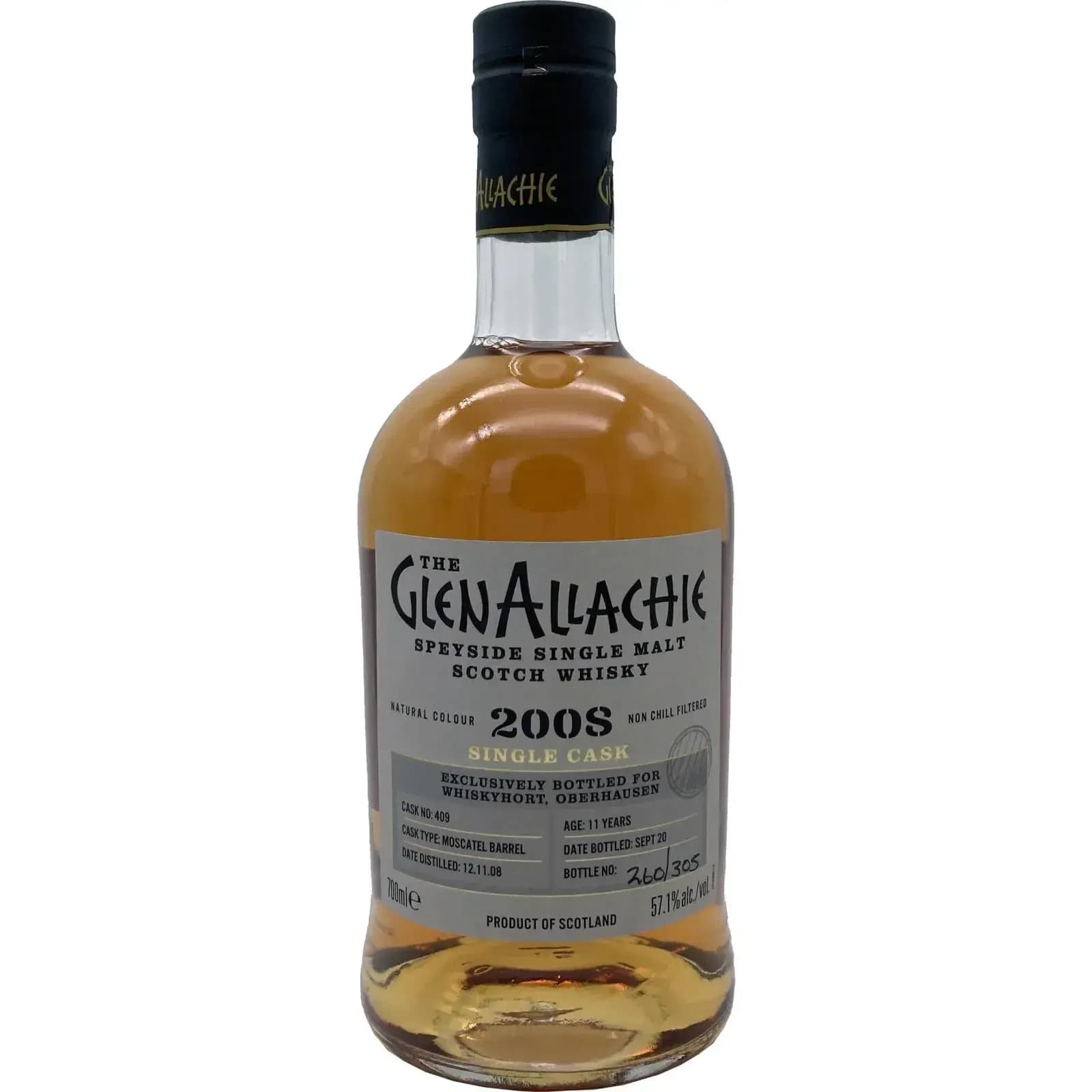 Glenallachie 11 Years Old 2008 Single Cask Cask Nr.409