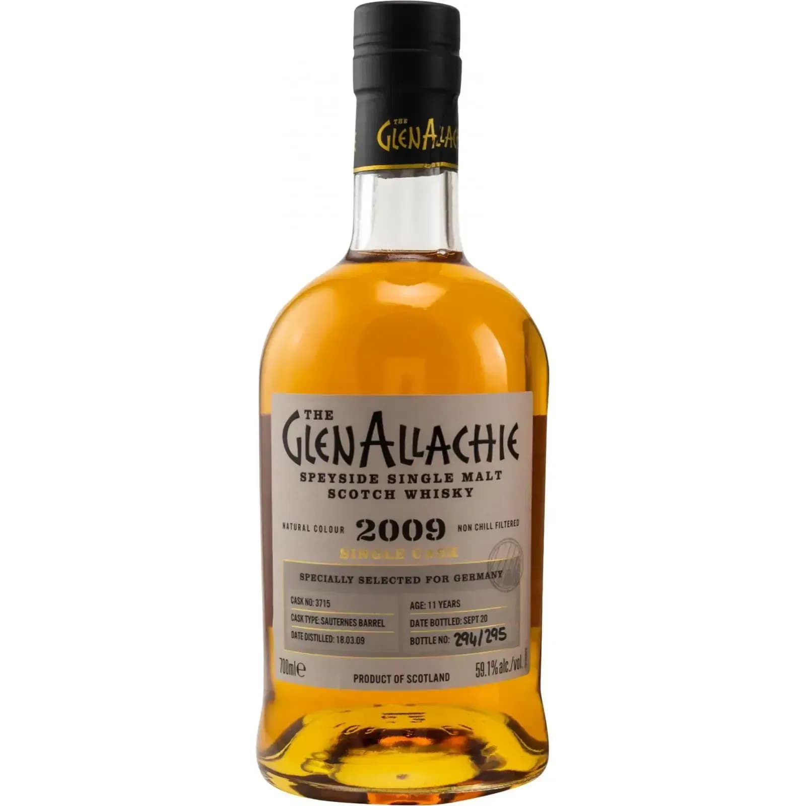 Glenallachie 11 Years Old 2009 Single Cask Cask Nr.3715