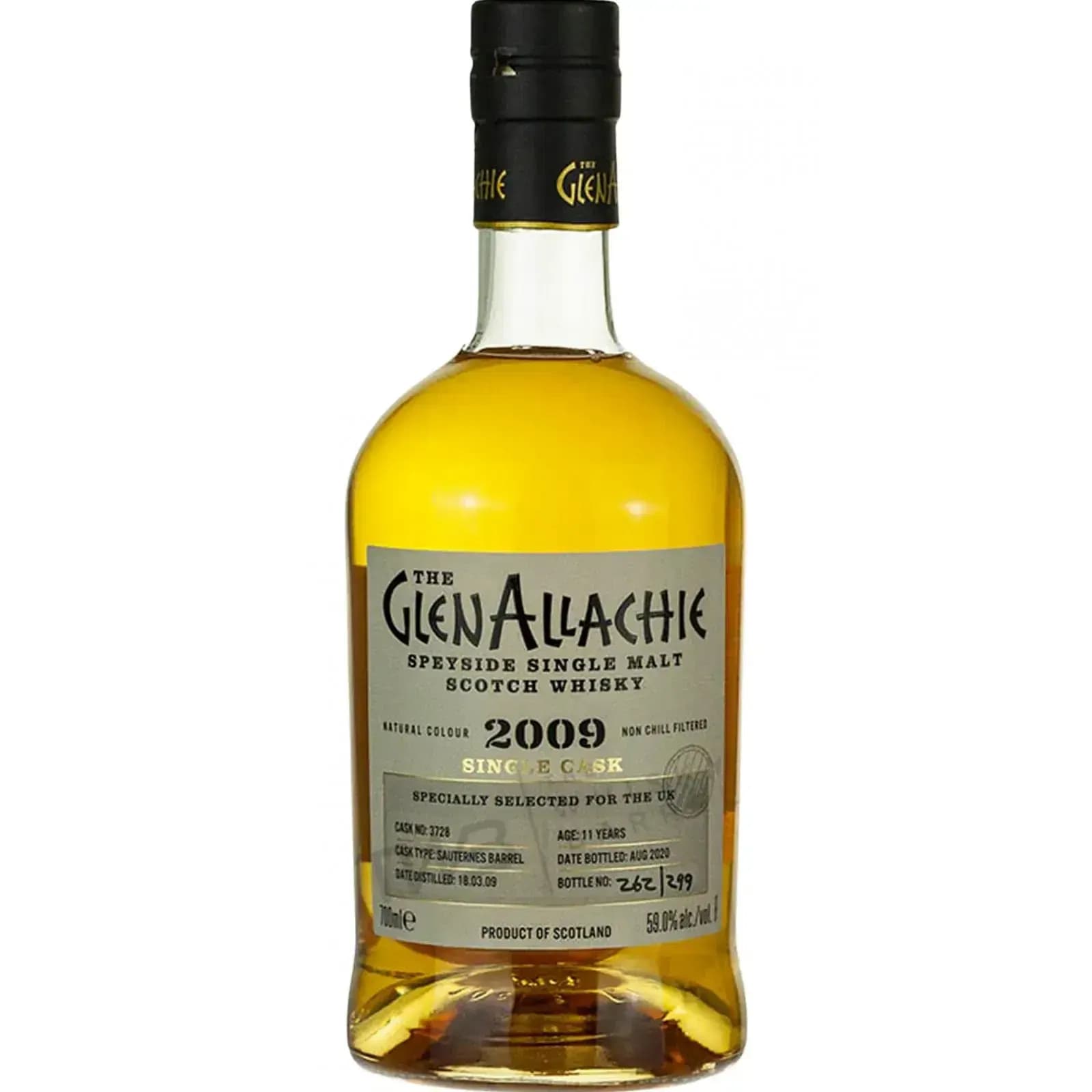 Glenallachie 11 Years Old 2009 Single Cask Cask Nr.3728