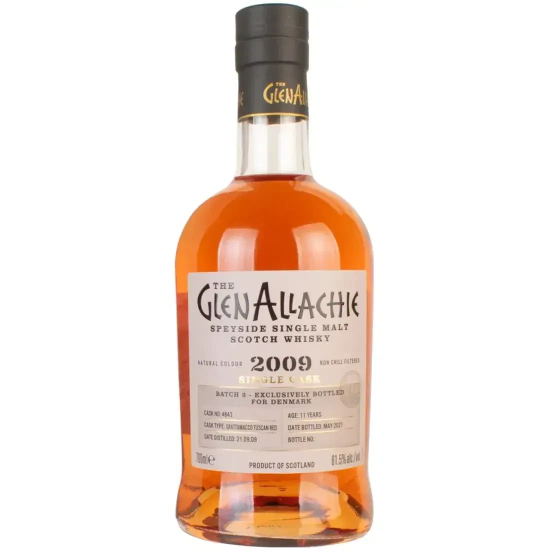 Glenallachie 11 Years Old 2009 Single Cask Cask Nr.4843